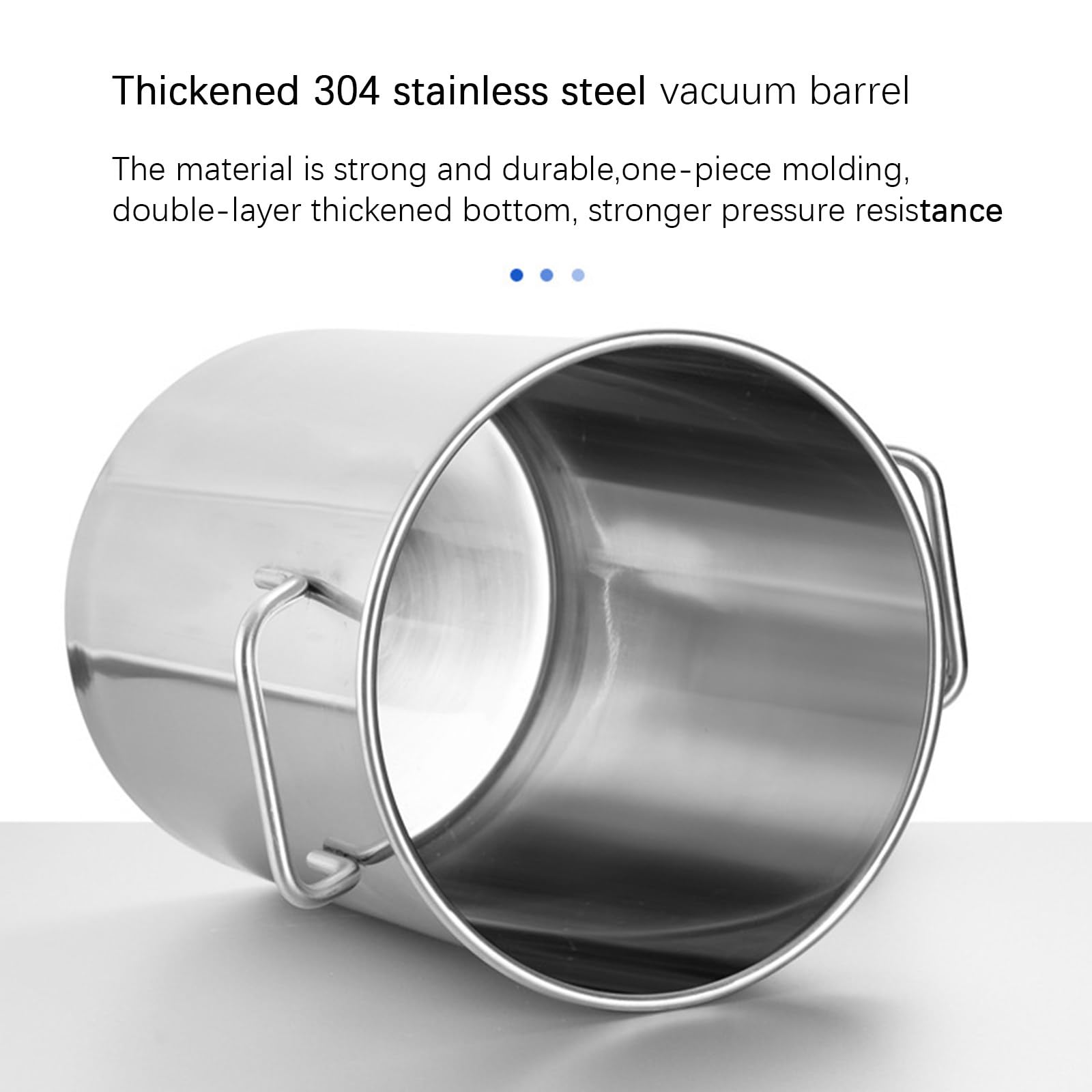 Große Epoxid Vakuumkammer Vakuumkammer mit Manometer Vakuum Entschäumungsfass aus Edelstahl Entgasungskammer Harzfalle Vacuum Chamber,51L
