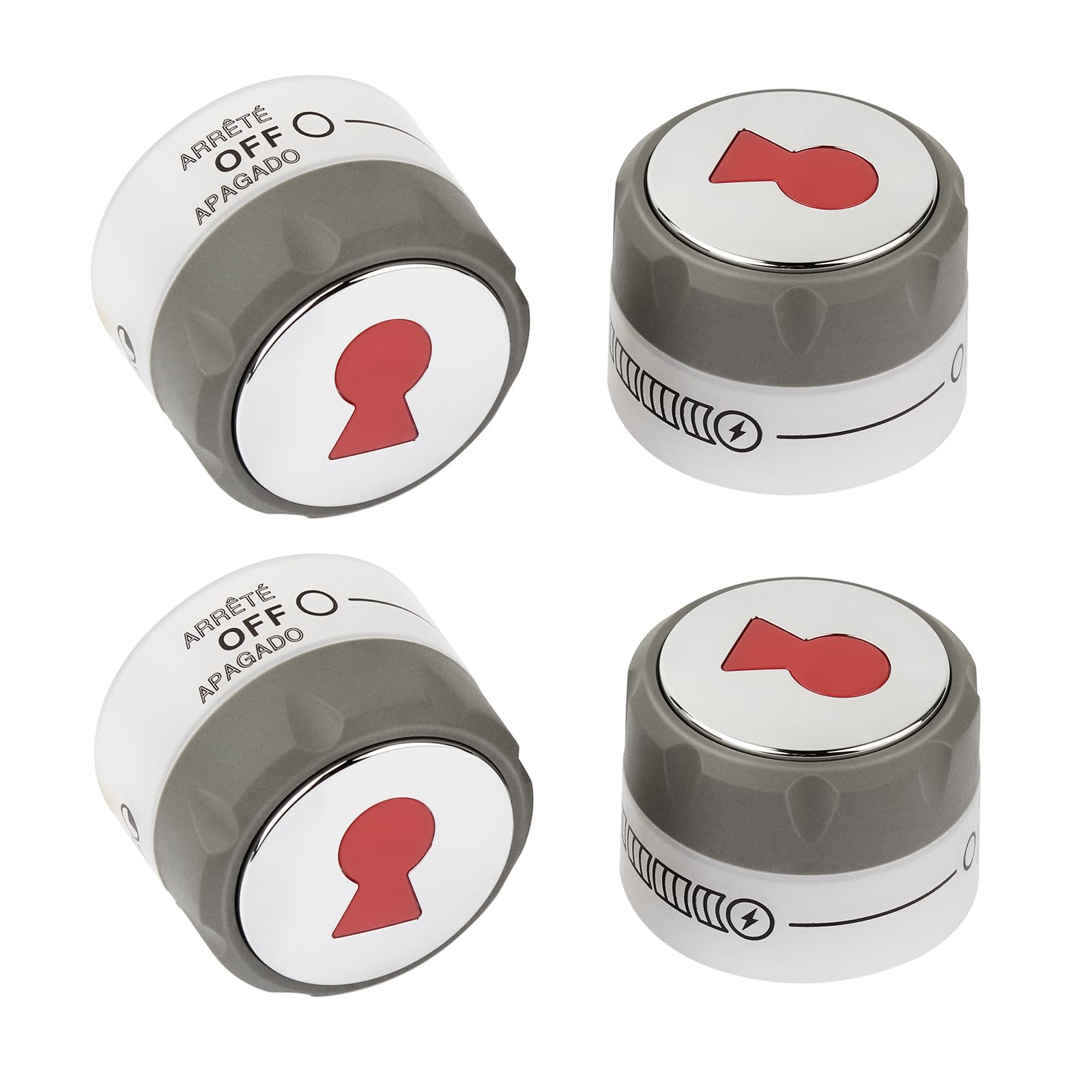 PalpitateC 91538 Control Knobs Compatible with Weber Summit 400/600 Grills Manufactured 2012 and Later, Fit for E-470, E-670, S-460, S-470, S-660, S-670, Lighted Control Knobs Set of 4