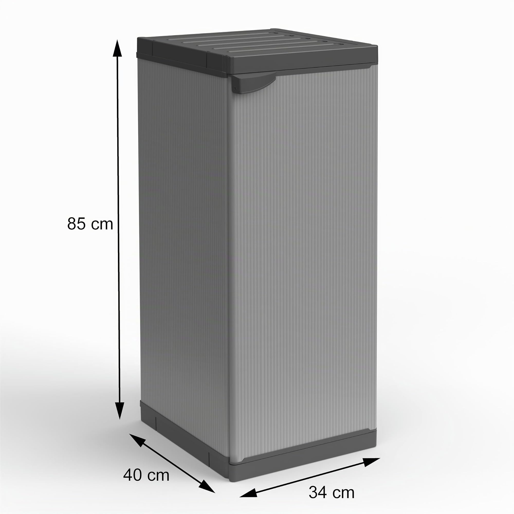 Buyly Armario/Portabombonas para interior y exterior | 1 puerta con estantes regulables en altura, 34 x 40 x 85 cm
