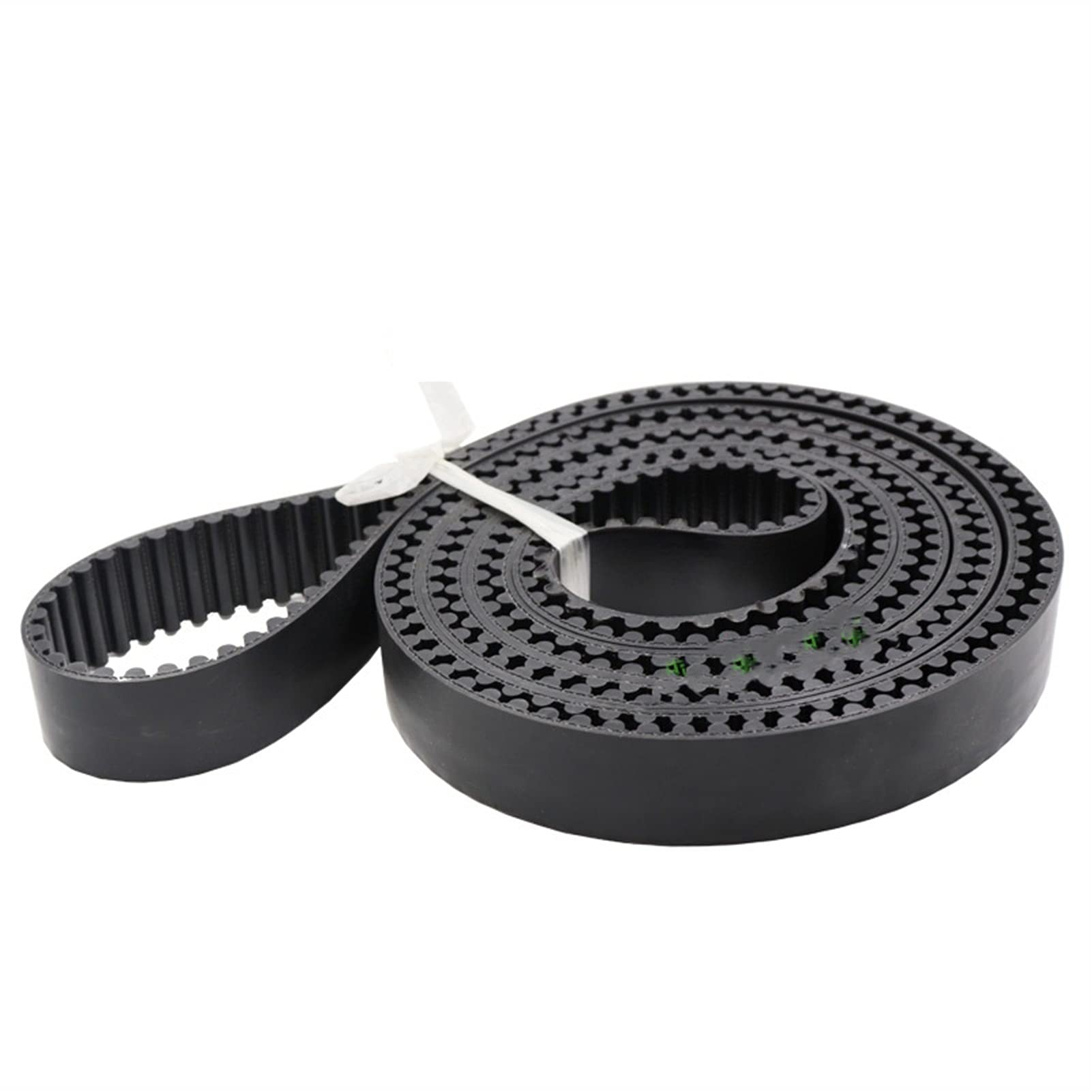Black 3M HTD Timing Belt, Polyurethane Steel Open Synchronous Belt, Widths 6-40mm, Ideal for CNC Laser Conveyor Systems, 11m Length, Durable and High-Performance.