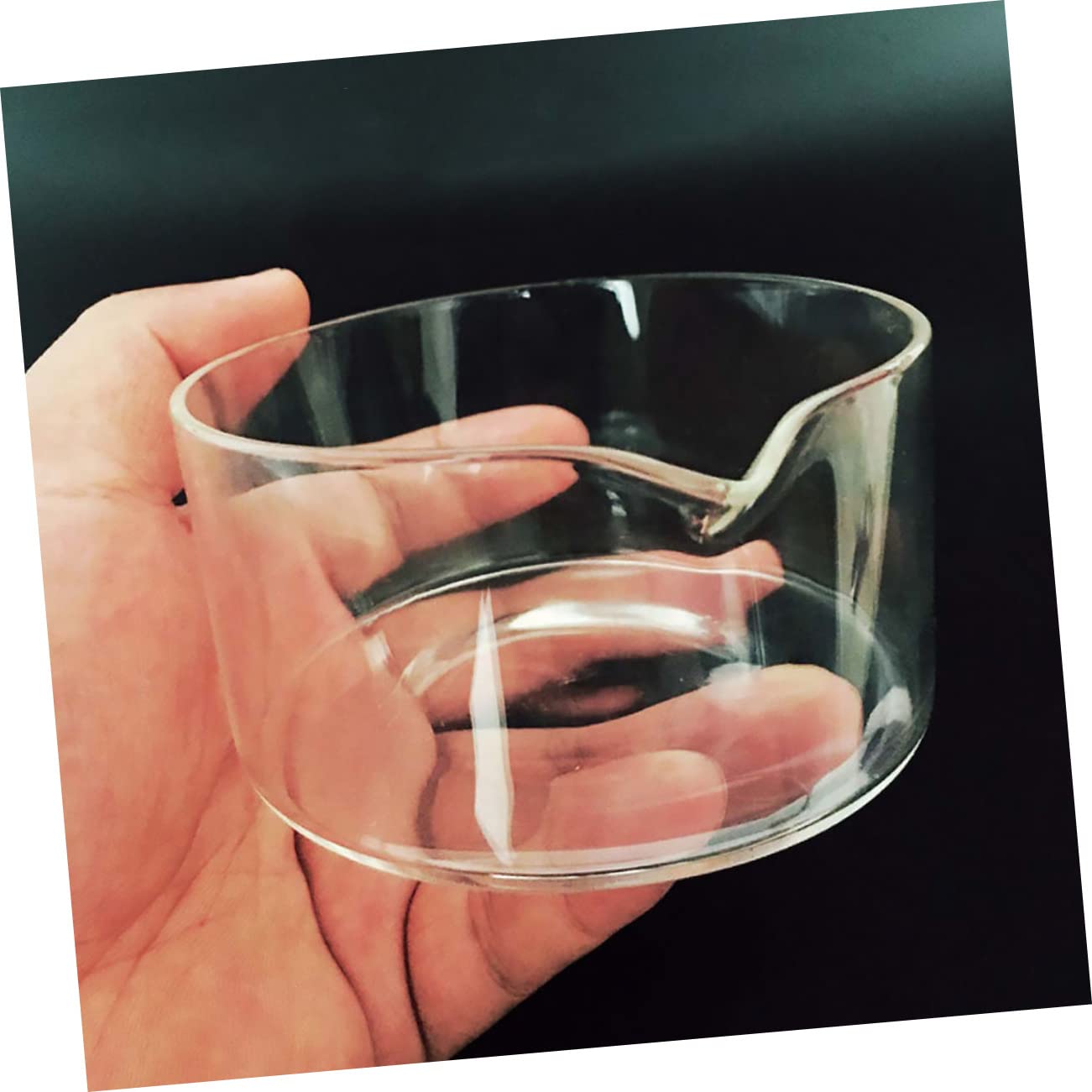 Mobestech 3 Stücke Glas Labor Container Kristallisierende Gericht Auslauf Ätherisches Einfache Lagerung