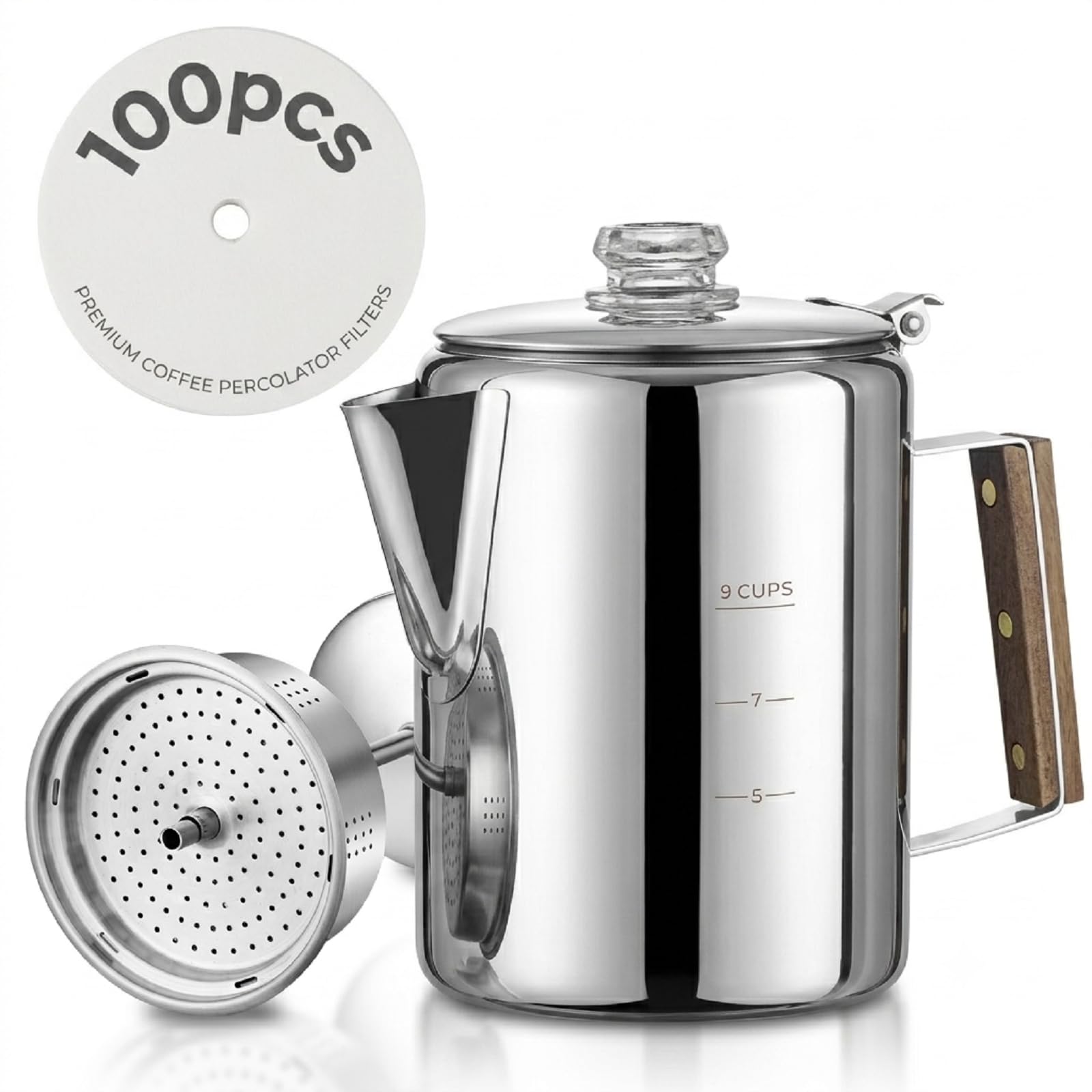 ブレインポッドスリム『AHPL』 Amazon.com: shoxil Coffee Percolator with 100pcs Coffee Filters