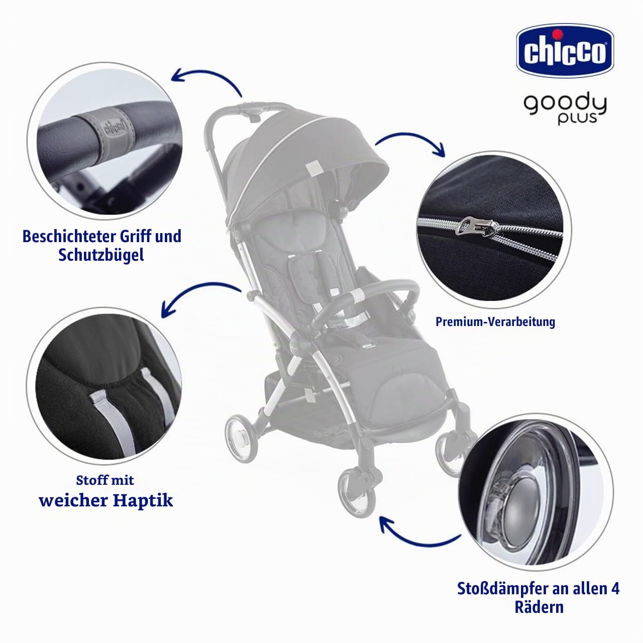 Chicco Kinderwagen, Modell Goody Plus Grey Mist