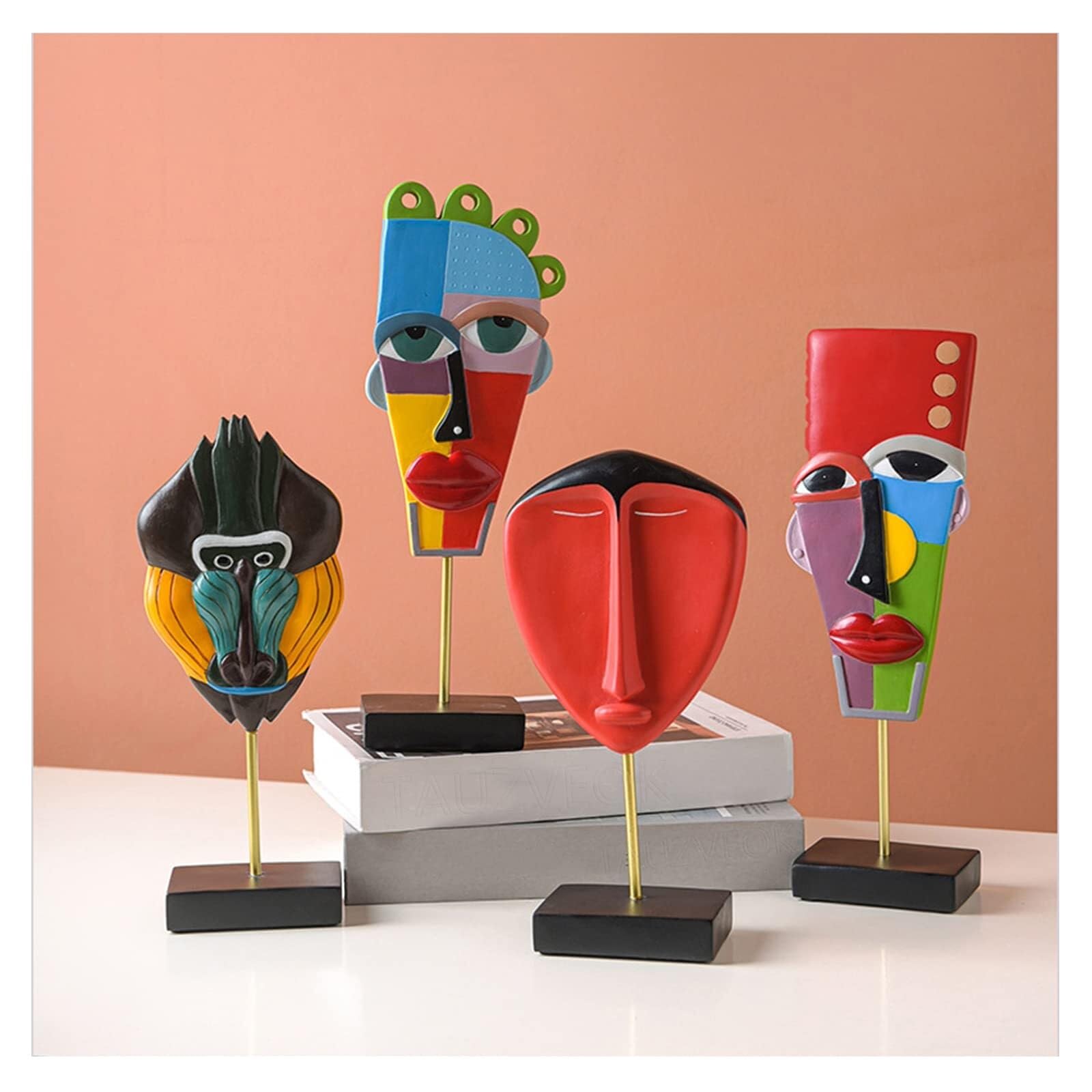 Regalos para Mujeres Escultura Art Déco Abstracta Artículos Decorativos de Oficina Decoración Mesa Decoración para estanterías(Art 01)