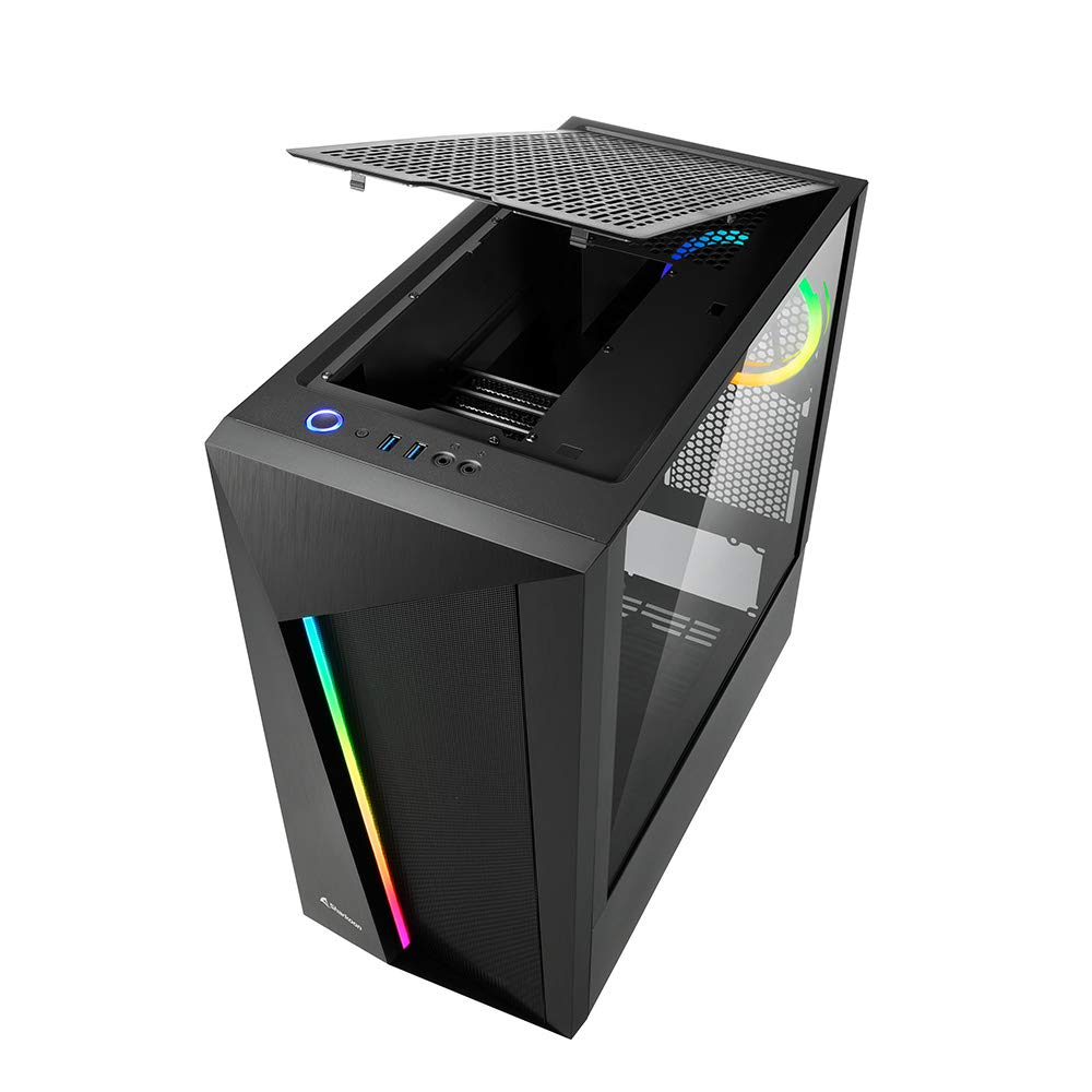 Amazon | Sharkoon ミドルタワーPCケース REV100 フロント