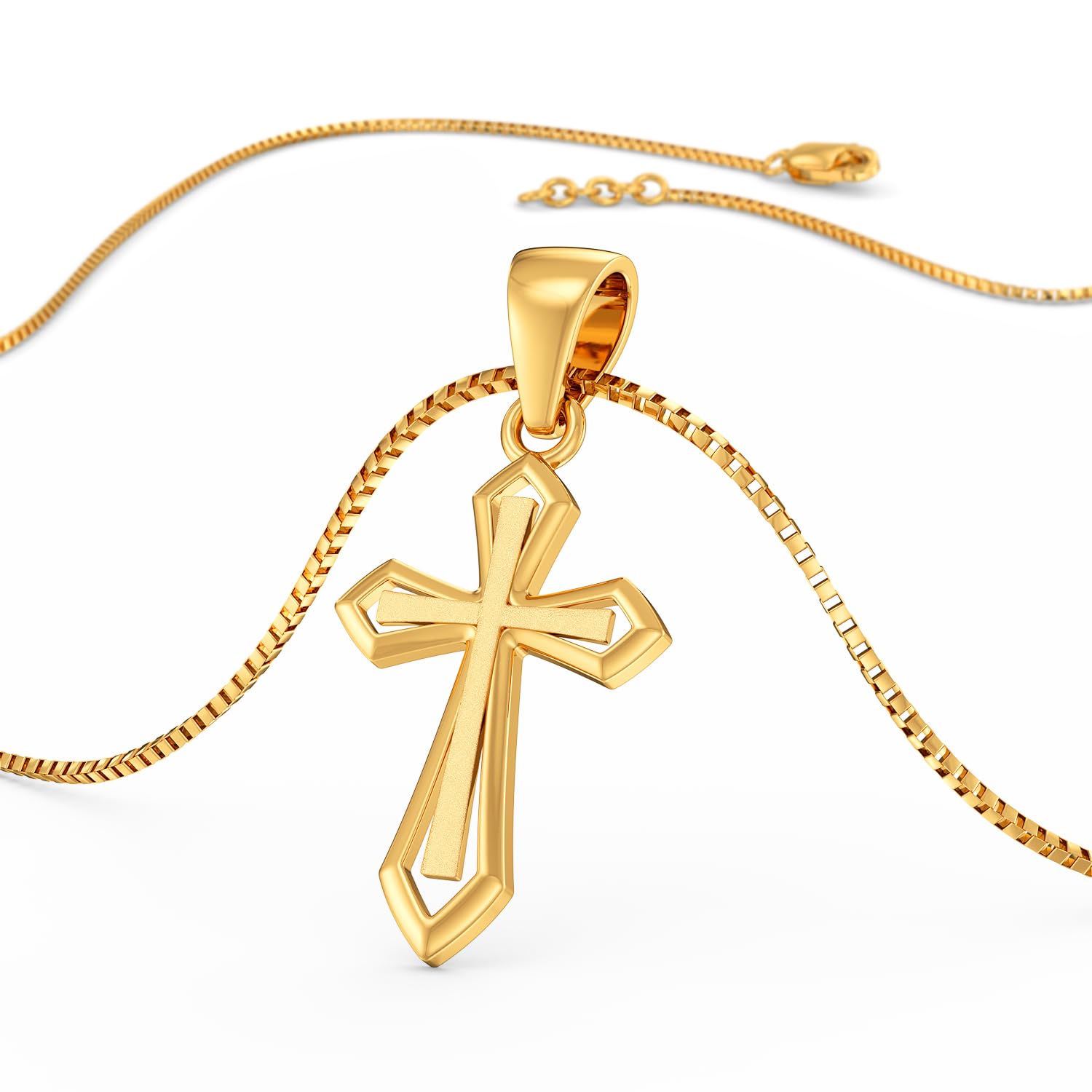 Joyalukkas 22k 916 Purity Sacred Golden Holy Cross Pendant Unisex