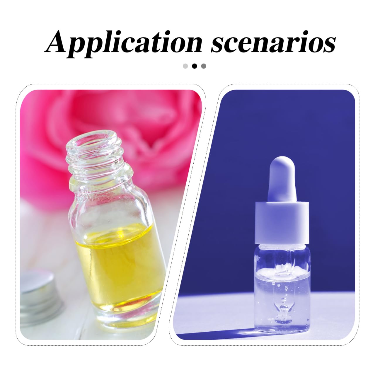 FRCOLOR 100Pcs Vial Bottle Caps for Essence Bottles 1.57X0.47 Inch Transparent Reusable Plastic Caps Compatible with Serum Liquid Droppers for Travel and Home Use - Image 4