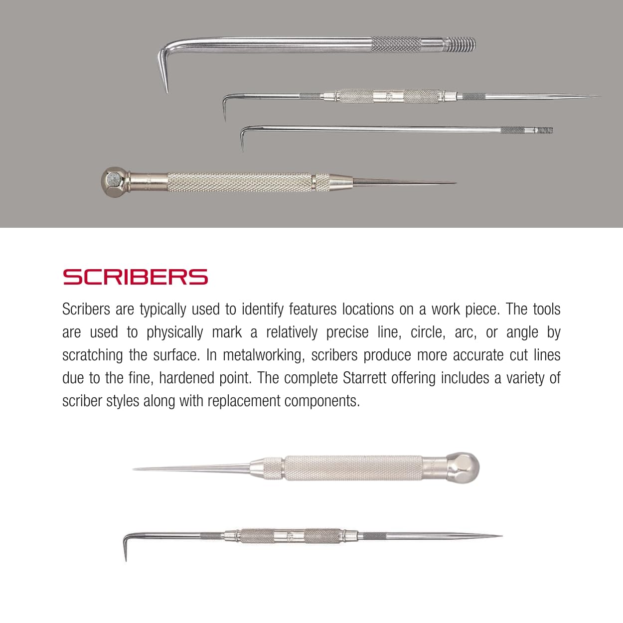 Starrett Circular Carbide Scriber for Series 254, 259 - for Sharper and Cleaner Line with Less Pressure - Fits Height Gage 254, English Series - PT27708