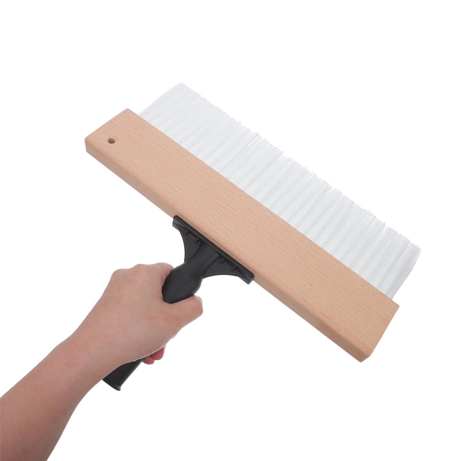 Pennello per Texture Pareti 12, 6' Angolato, Strumento Artistico | Plastica e Legno, Applicazione Uniforme, Pulizia Facile, Uso Professionale e Fai da Te