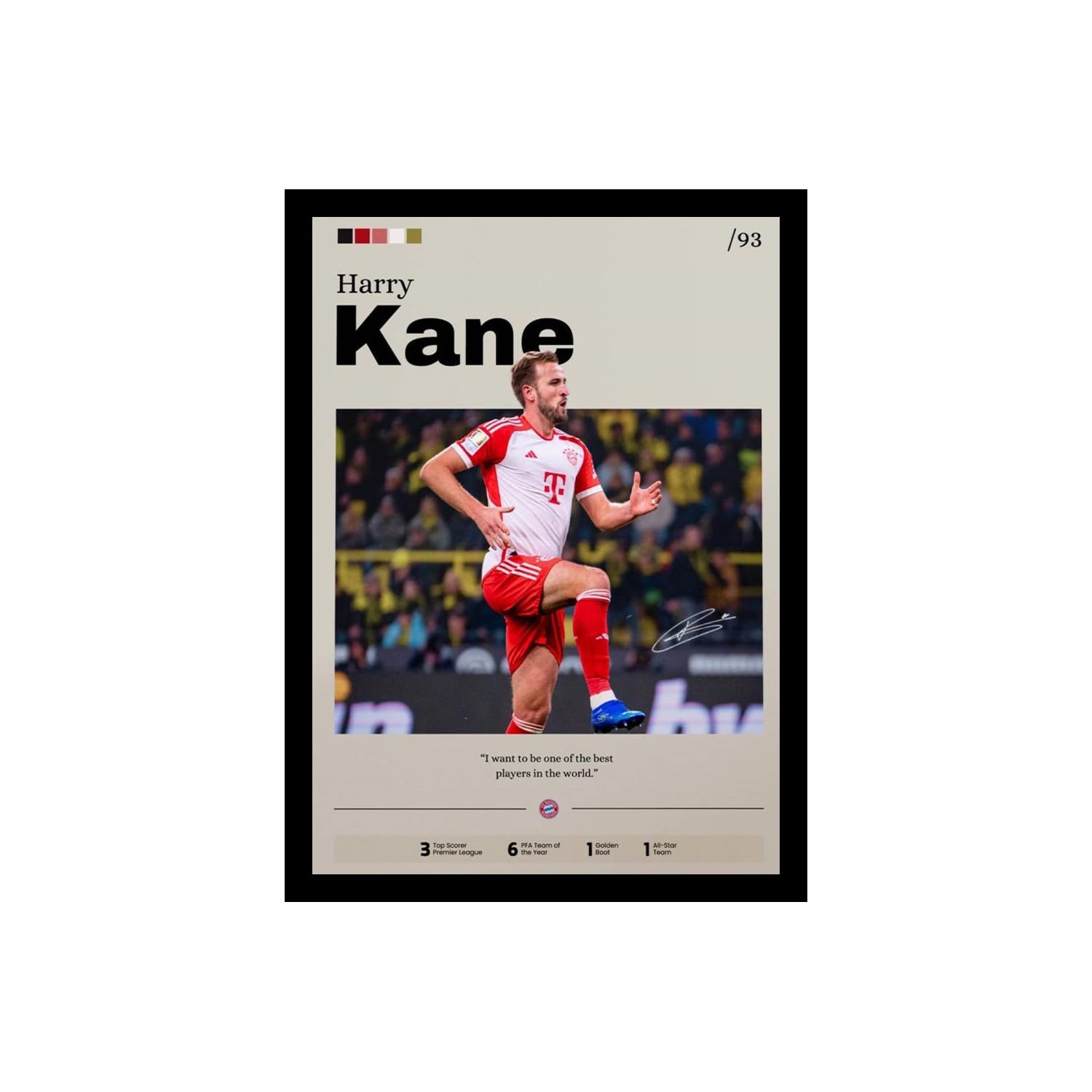 Kylian Mbappe Football Poster - Framed Wall Art -31