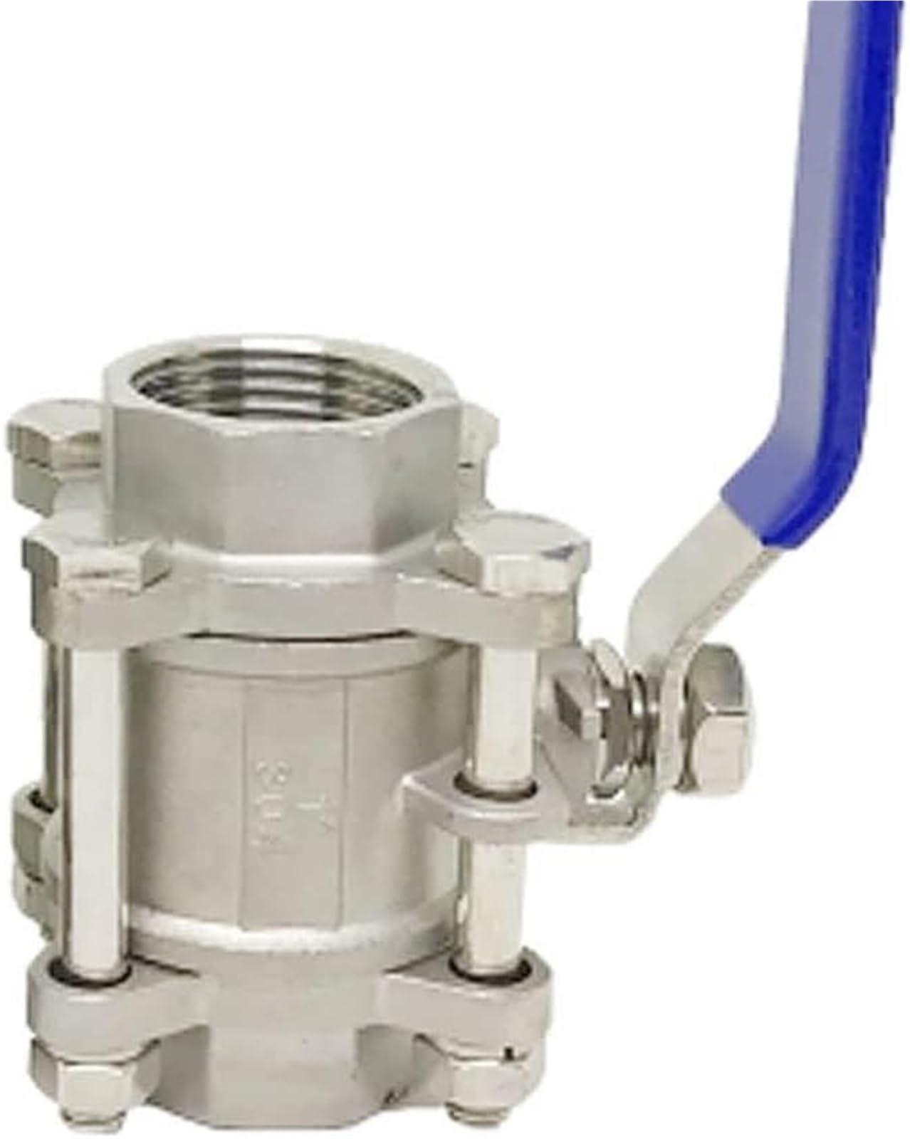 Leva interruttore valvola a sfera, valvole for tubi gas aria/acqua, filettatura BSP in acciaio inox, tre pezzi for piscina, isolamento in vinile blu, 1 pz.(DN65)