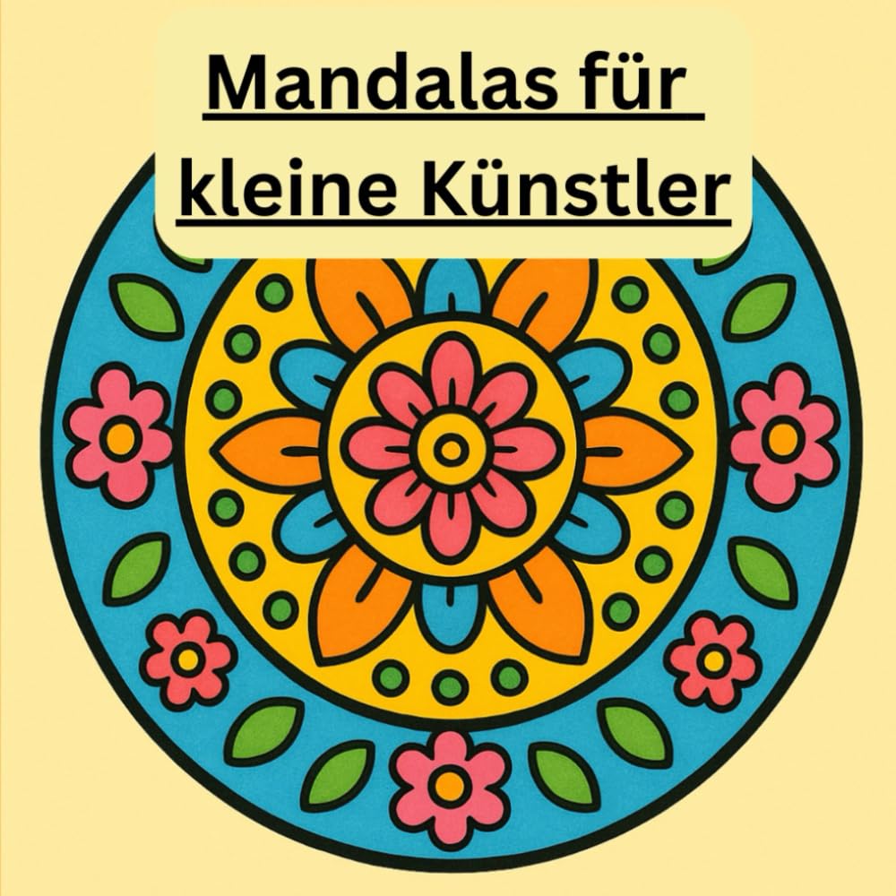Mandala Malbuch für kleine Künster: Ein Mandala Malbuch für Kinder und Anfänger