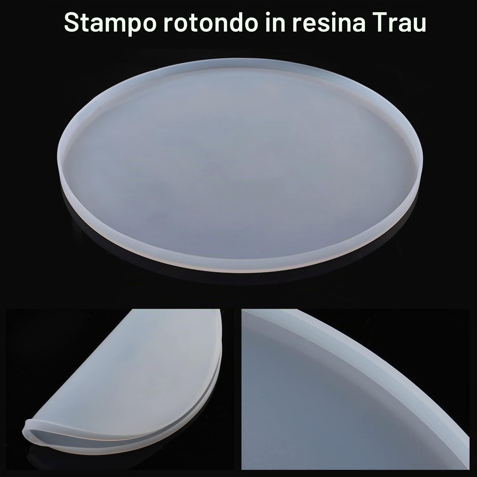 50CM Stampo da Tavolo in Resina Epossidica, Grandi Stampi in Silicone per Resina Epossidica, Stampo da Tavolo per Resina, Produzione FAI DA TE di Tavolo a Flusso, Stampo da Scrivania in Resina