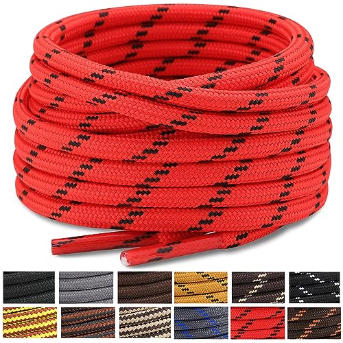 Image of Stepace 2 Pairs Round Heavy Duty Boot Laces for Hiking and Work Boots