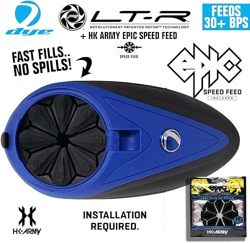 Miniatura 3 de Maddog Dye LT-R - Cargador electrónico de paintball con alimentación de velocidad épica del ejército HK y tanque de paintball HPA, paquete de