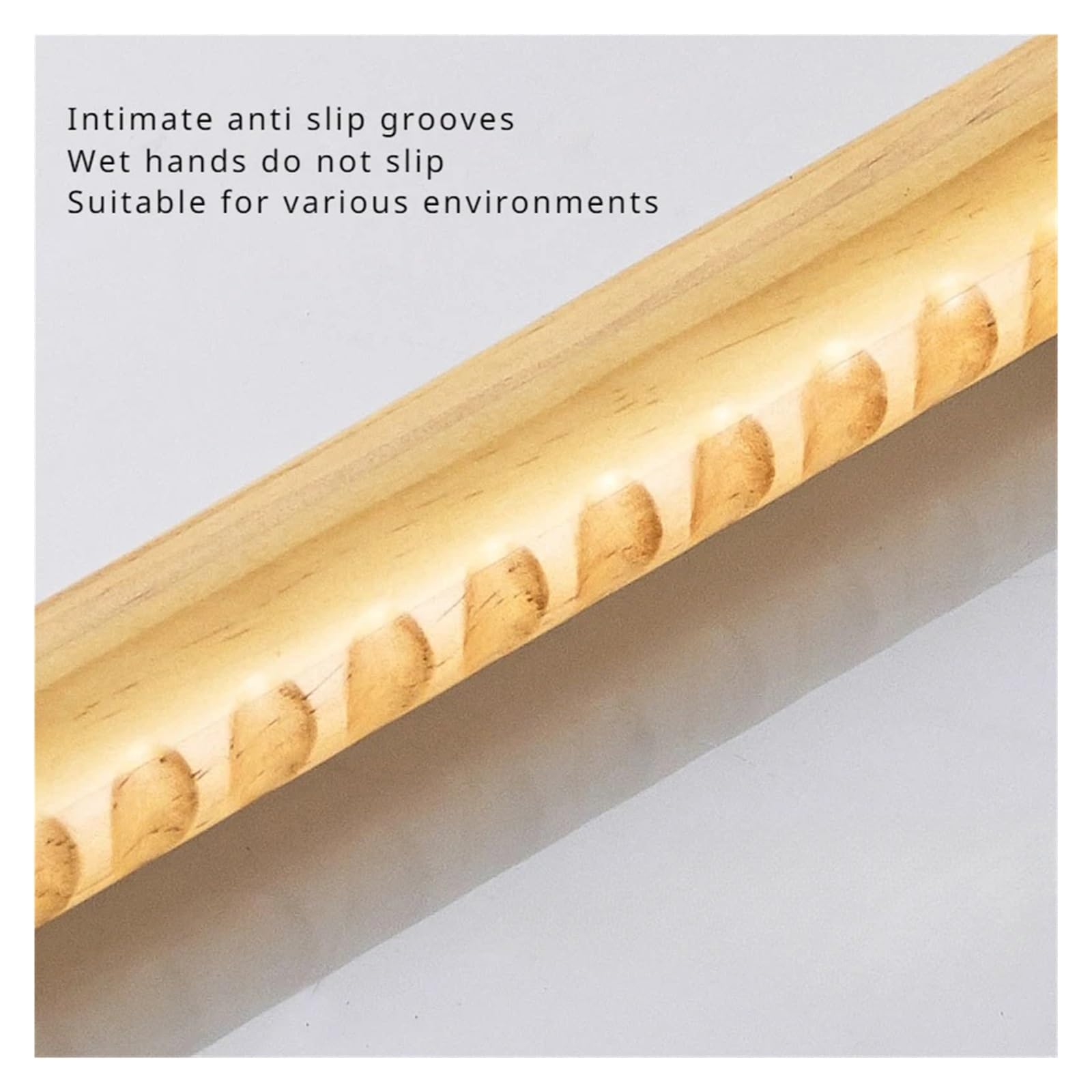 Asidero Baño Reposabrazos de seguridad for baño, accesibles, madera maciza, for personas mayores y discapacitadas, antideslizantes(44cm)