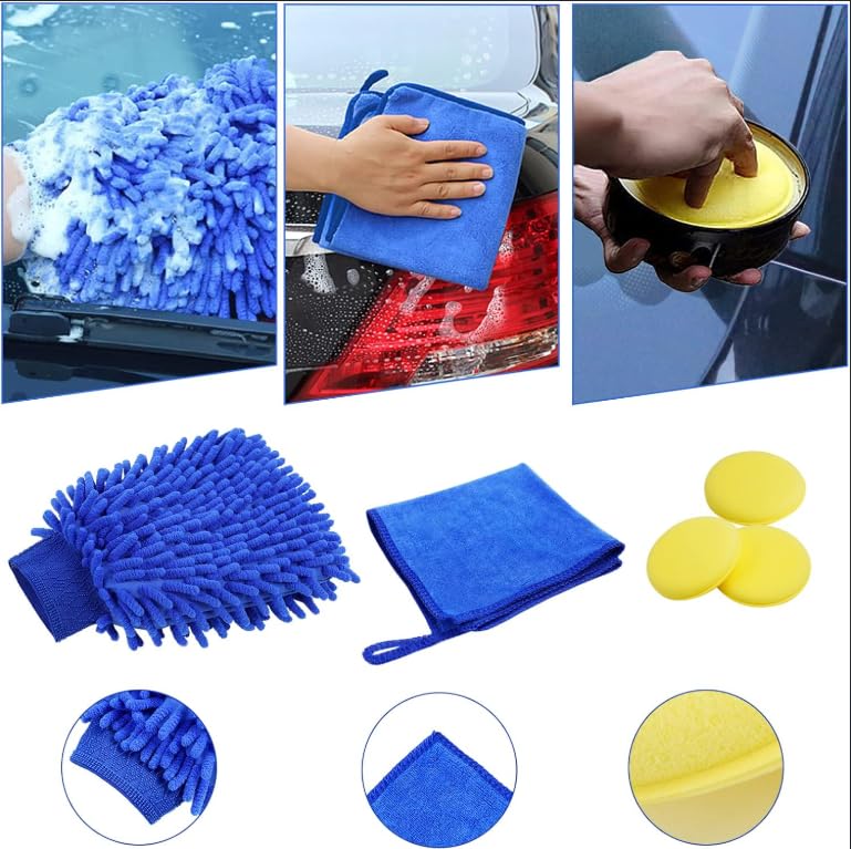 13 Stück Auto Reinigungsbürsten Set für BAIC Beijing X7 X75 2023 2024, Innenraum Felgen Motor Pflegeset Professionell Werkzeug
