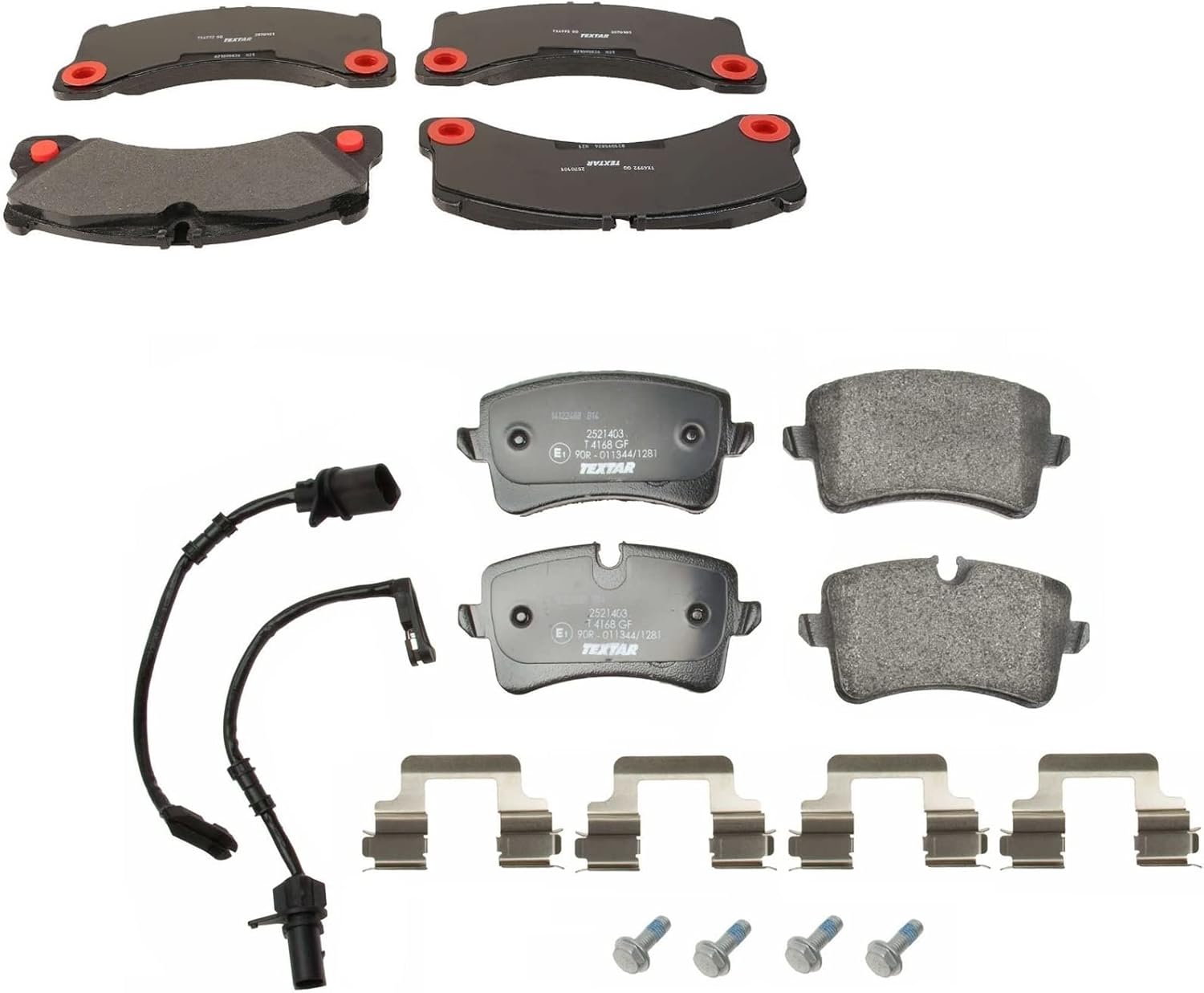 Textar Front 17.4mm and Rear 17.5mm Thickness Brake Pad Set