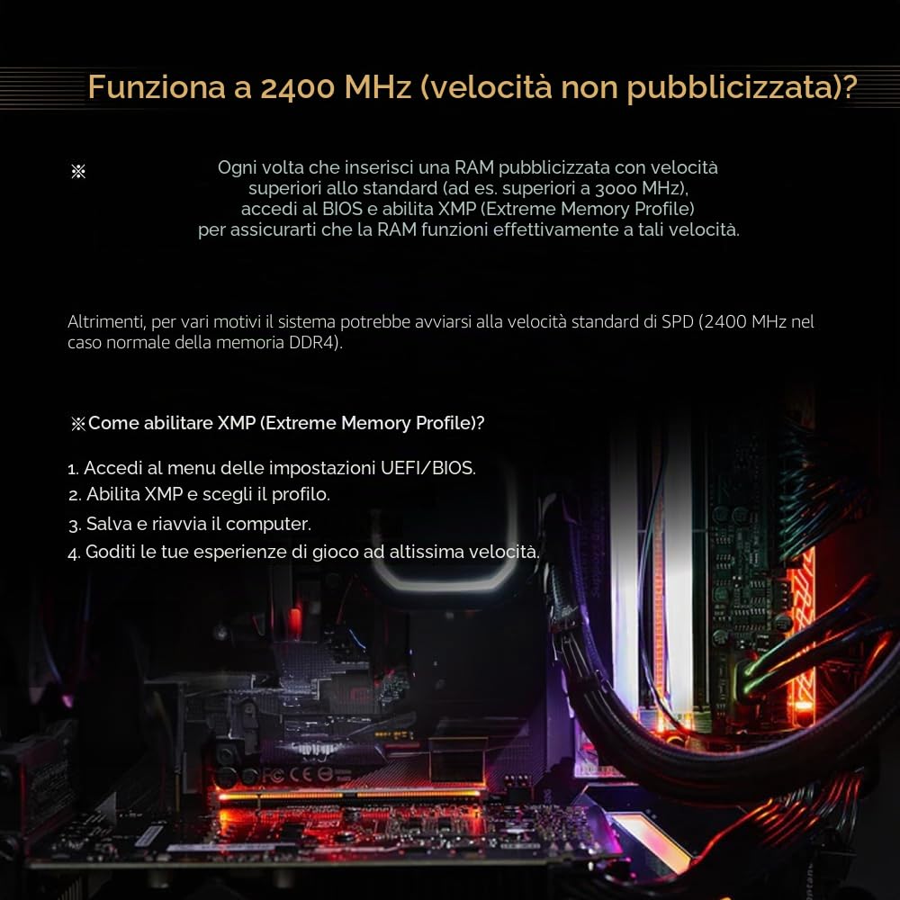 【DDR4 RAM】GIGASTONE Game PRO 32GB Kit(2x16GB) DDR4 3200MHz PC4-25600 CL 16-18-18-40 Intel XMP 2.0 AMD Ryzen 1.35V UDIMM 288pin Unbuffered Non ECC Ideale PC Desktop alta prestazione Memoria-Nero