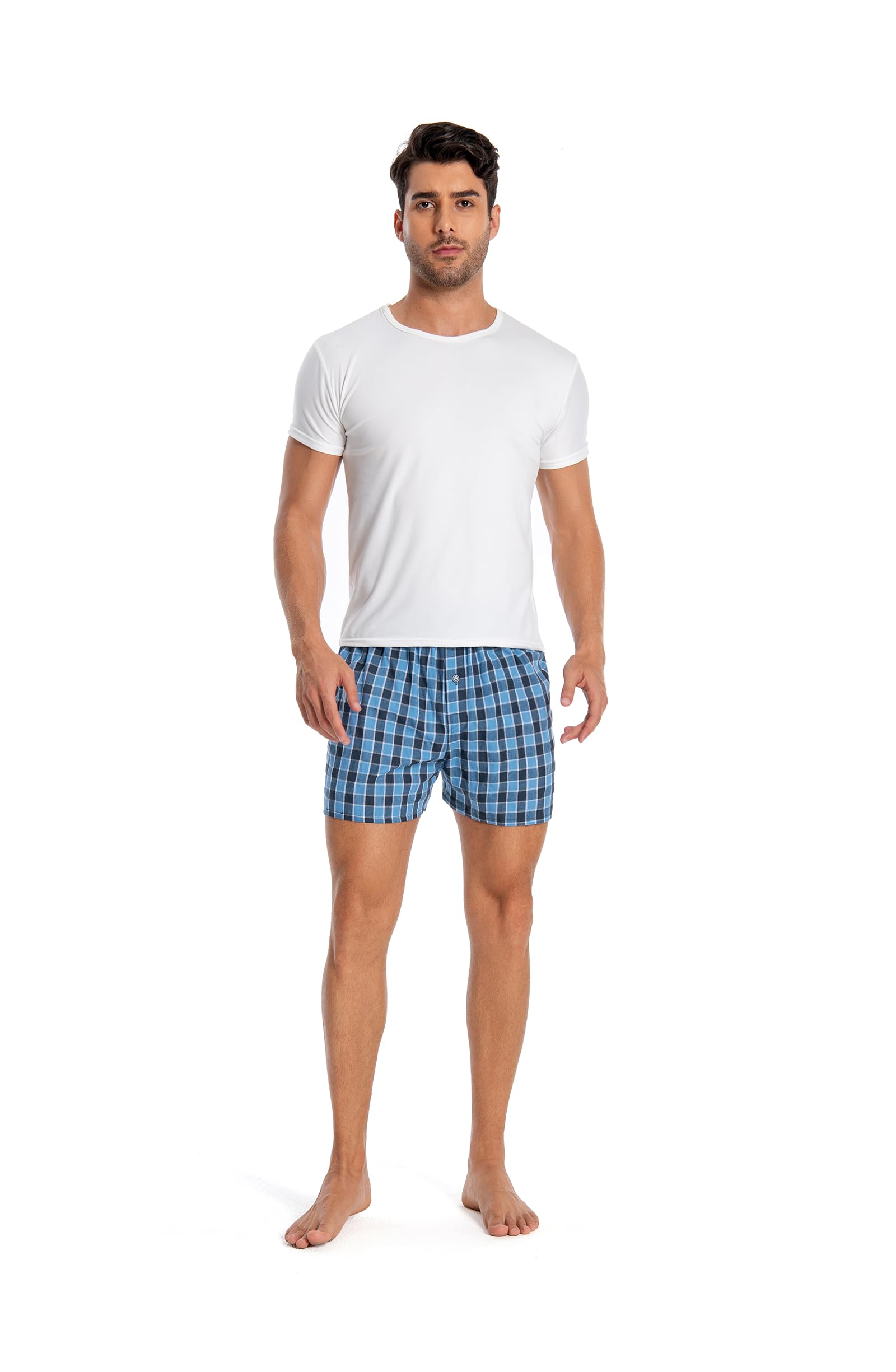 Calzoncillos Bóxer para Hombre 100% Algodón, Suaves Y Transpirables, En Paquetes de 5 Y 10