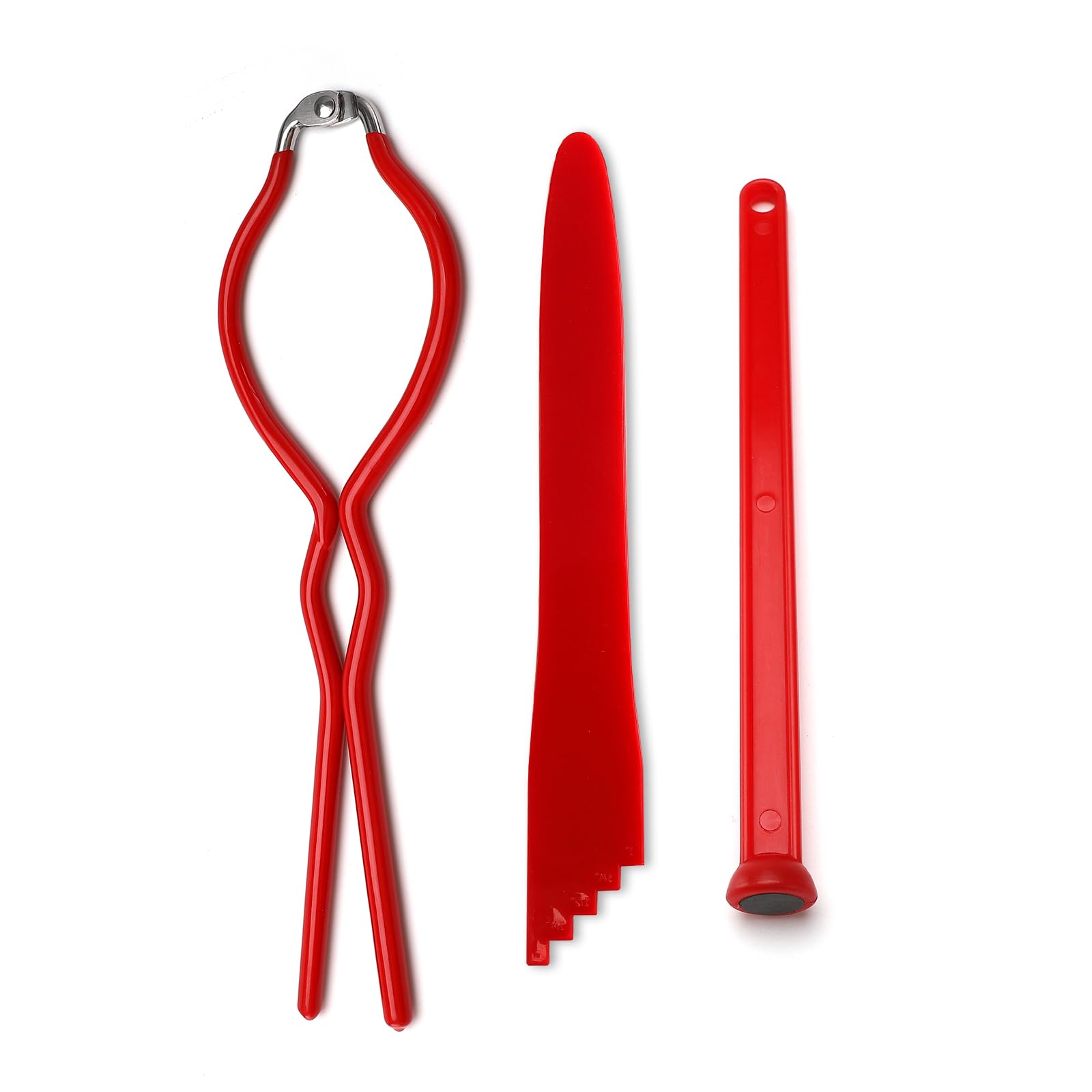 Stainless Steel Jar Wrench + Magnetic Lid Lifter + Canning Measurer | 3-Piece Essential Home Canning Tools Set for Mason Jars