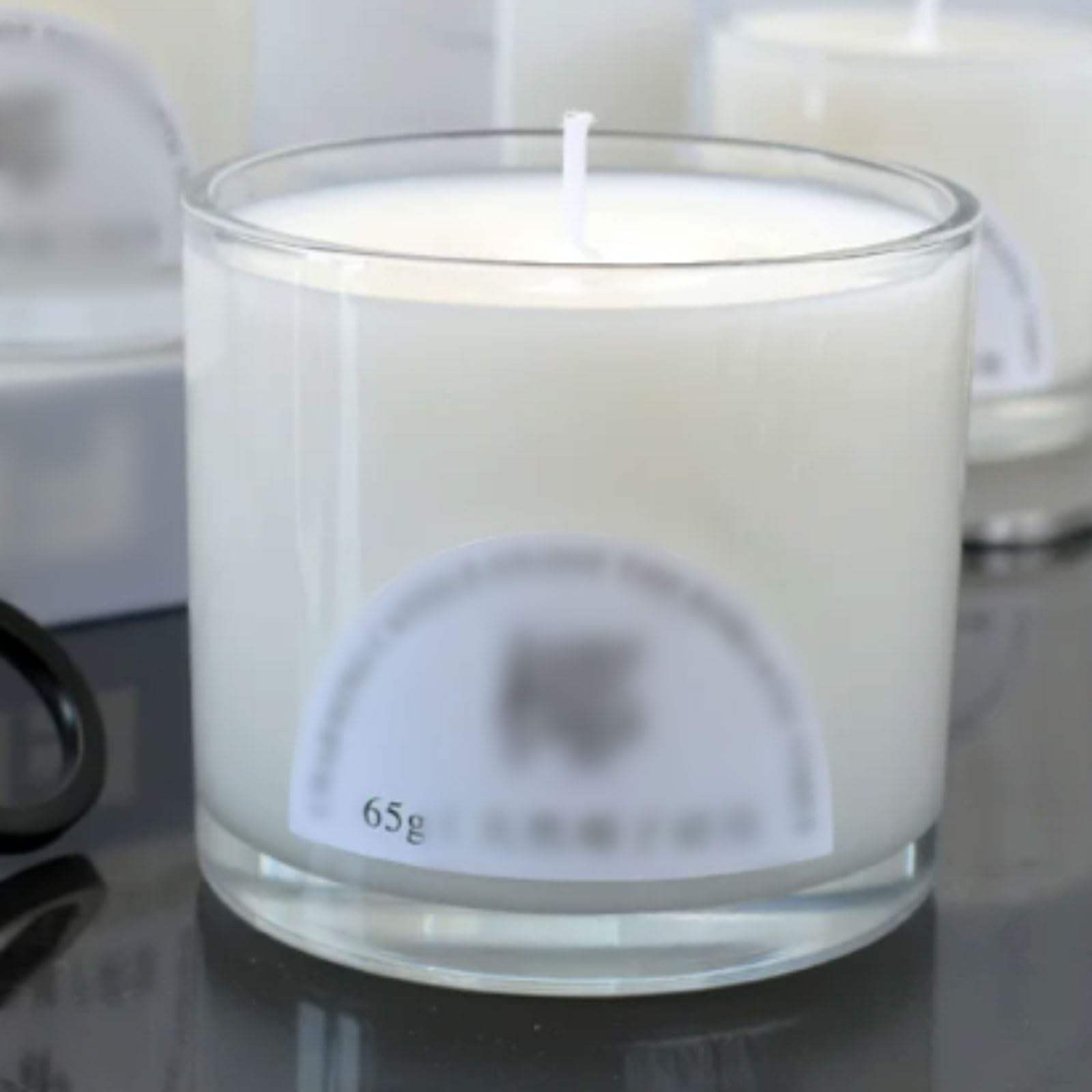 Candele in vetro realizzate con cera di cocco naturale, candele in barattolo riutilizzabili e non profumate, for vacanze in casa, relax e spa(2pcs Large)