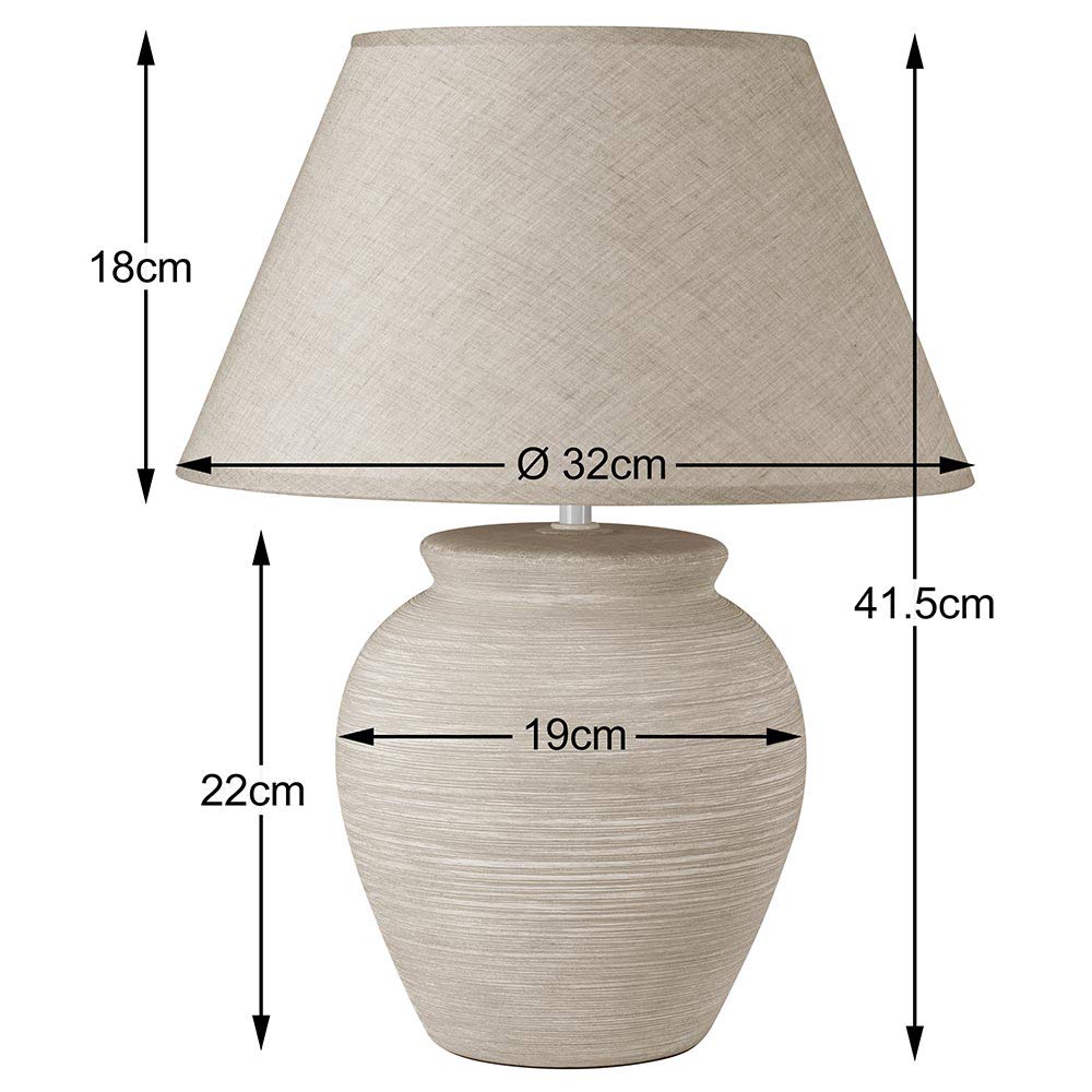 BAKAJI Gartenlampe Kugelform – Ø 20 Cm, E27 Sockel Bis 25 W, Weiß, Wetterfest Aus ABS, Inkl. Erdspieße Für Boden Oder Tisch