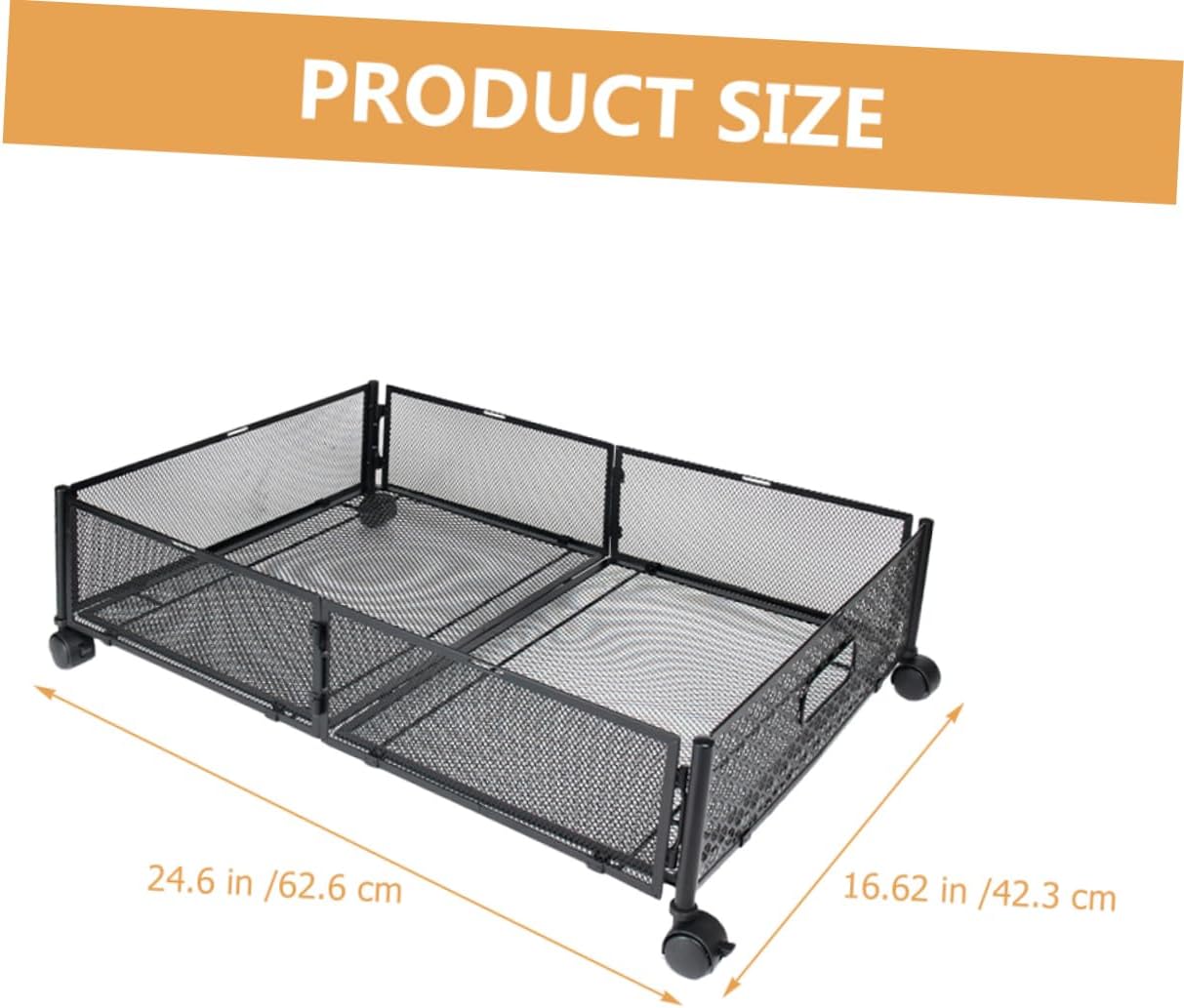 Cabilock Bed Storage Rack Bed Storage Organizer -saving Sturdy Stainless Steel Multi-purpose