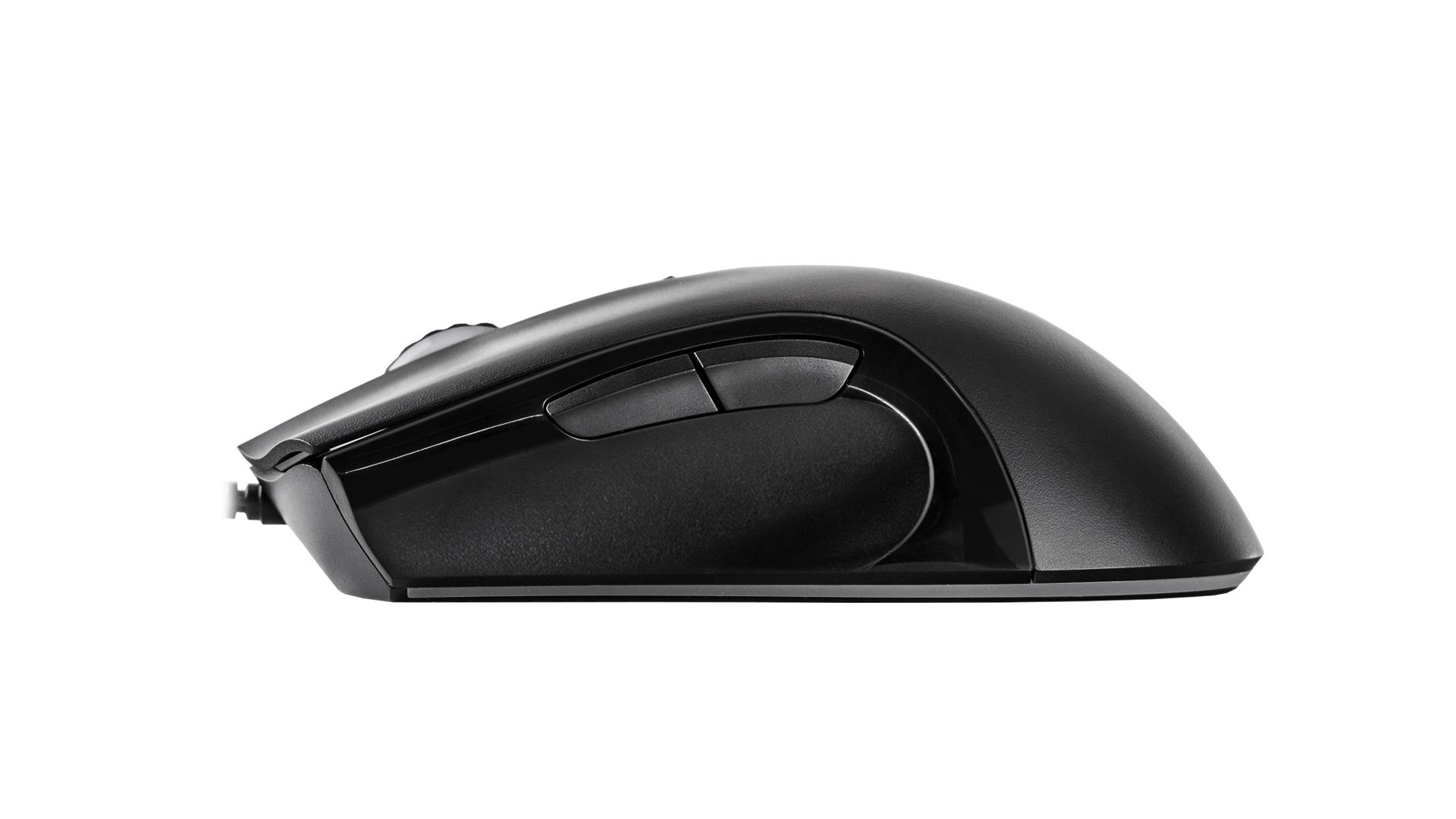 Qpad Pro Gaming Maus, Computermaus für PC, Laptop, Computer, Mac, MacBook, Optical Mouse mit optischem Sensor für FPS Spiele, 12.000 DPI, LED Beleuchtung, kabelgebunden (Wired), USB, Schwarz, DX120