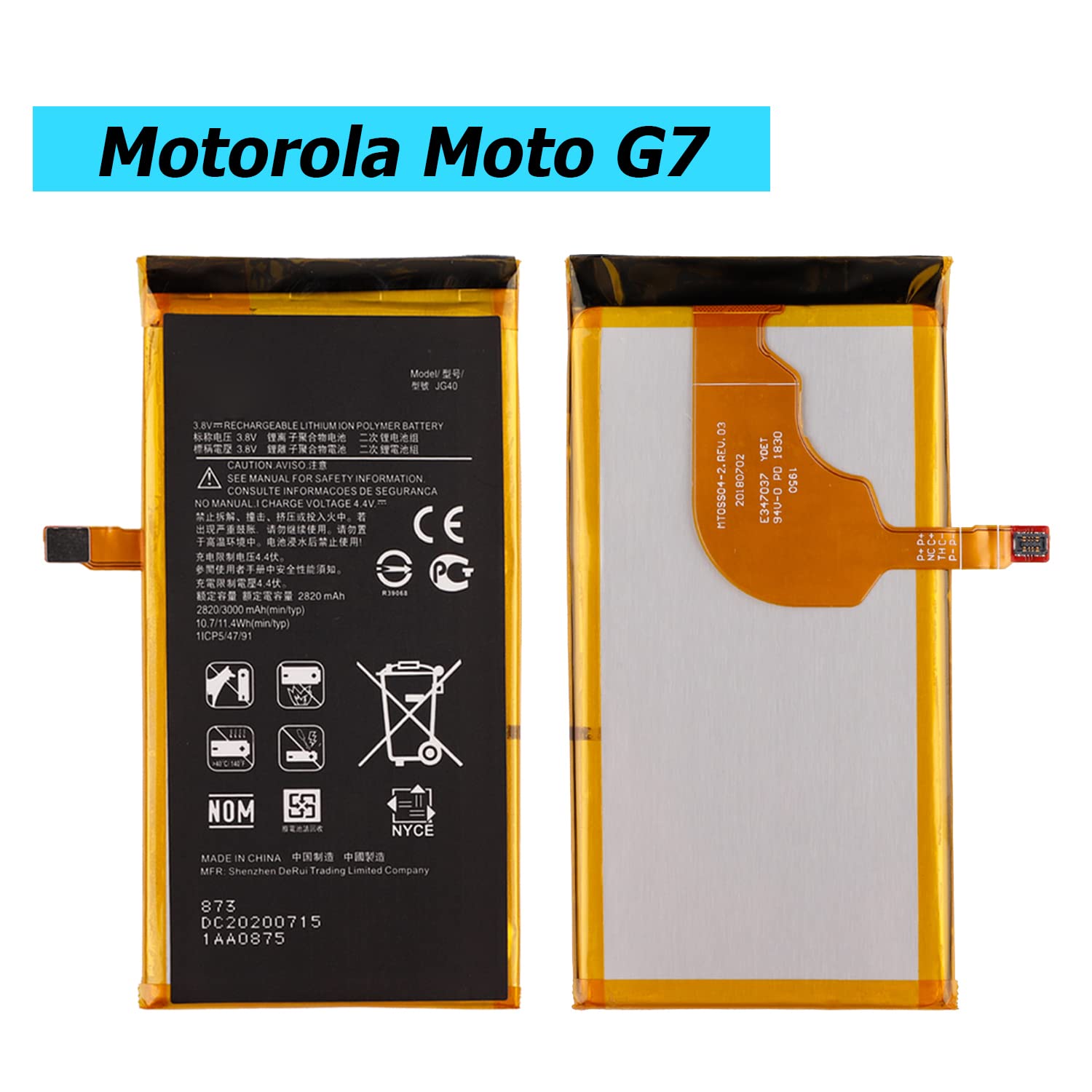 Amazon.com: Vvsialeek JG40 Replacement Battery Compatible