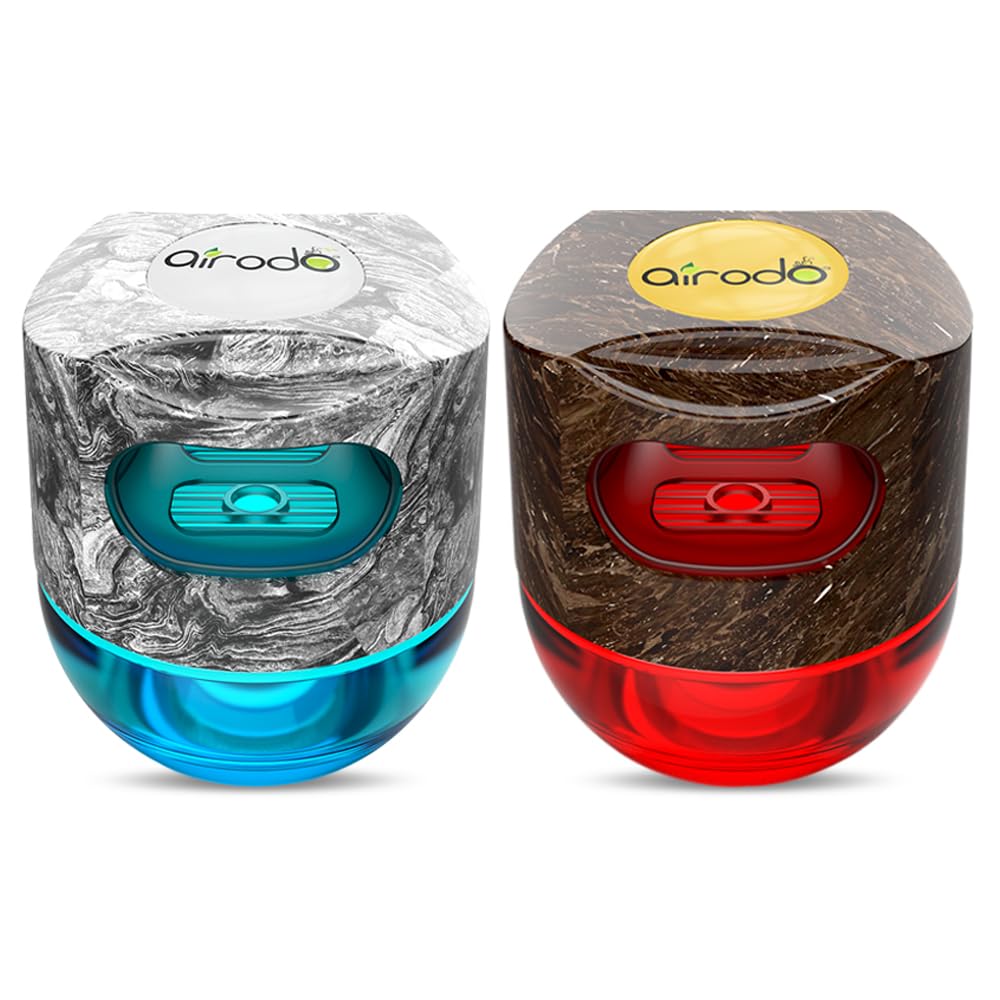 Airodoair twist, Car Air Freshener, Long-lasting, Spill-proof - Cocktail Crush (Red | 60g | Pack 02)