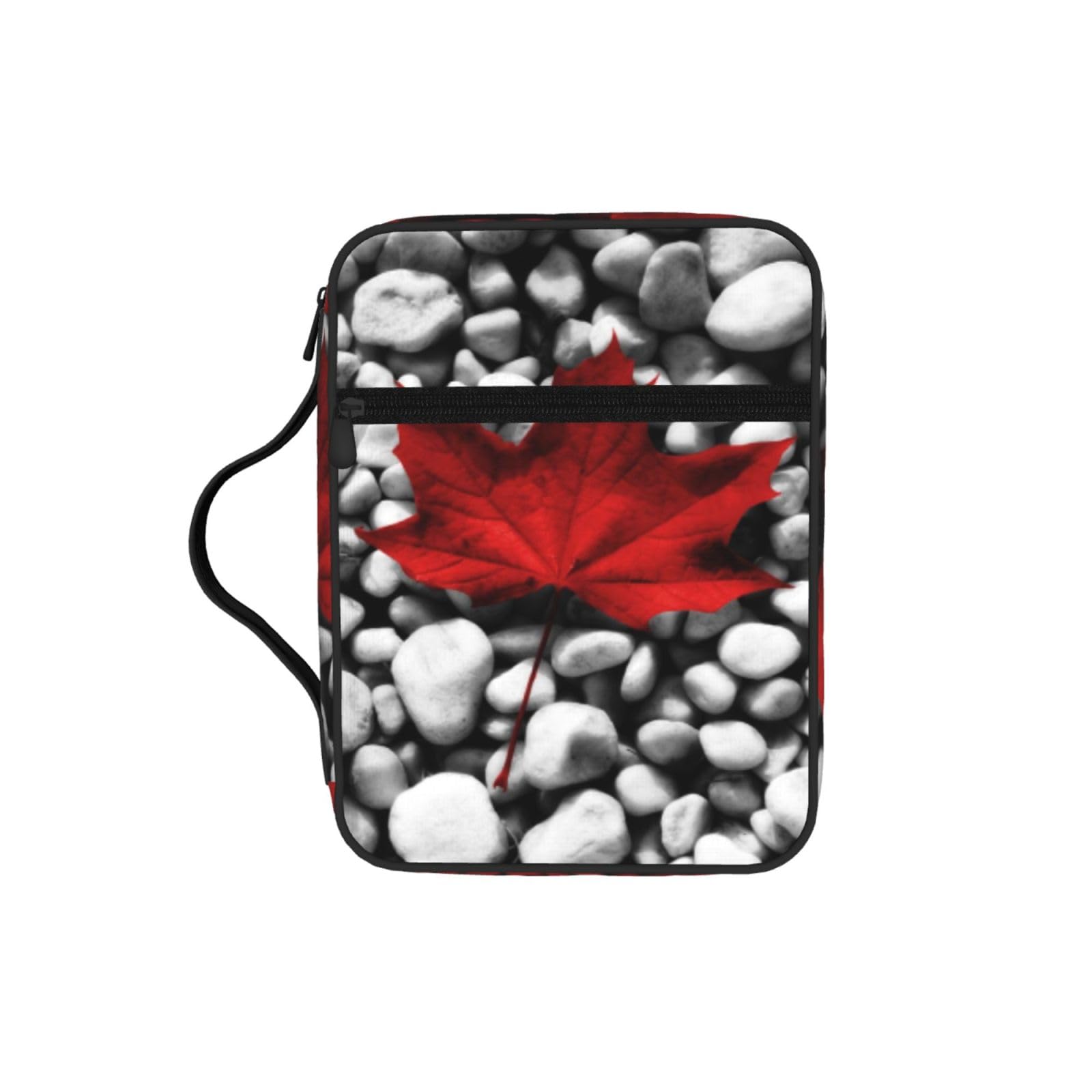 Canada Flag Wallpapers Bible Cover Case Waterproof Bible Bag With Handle Organizer Storage Book Cover For Bible Study