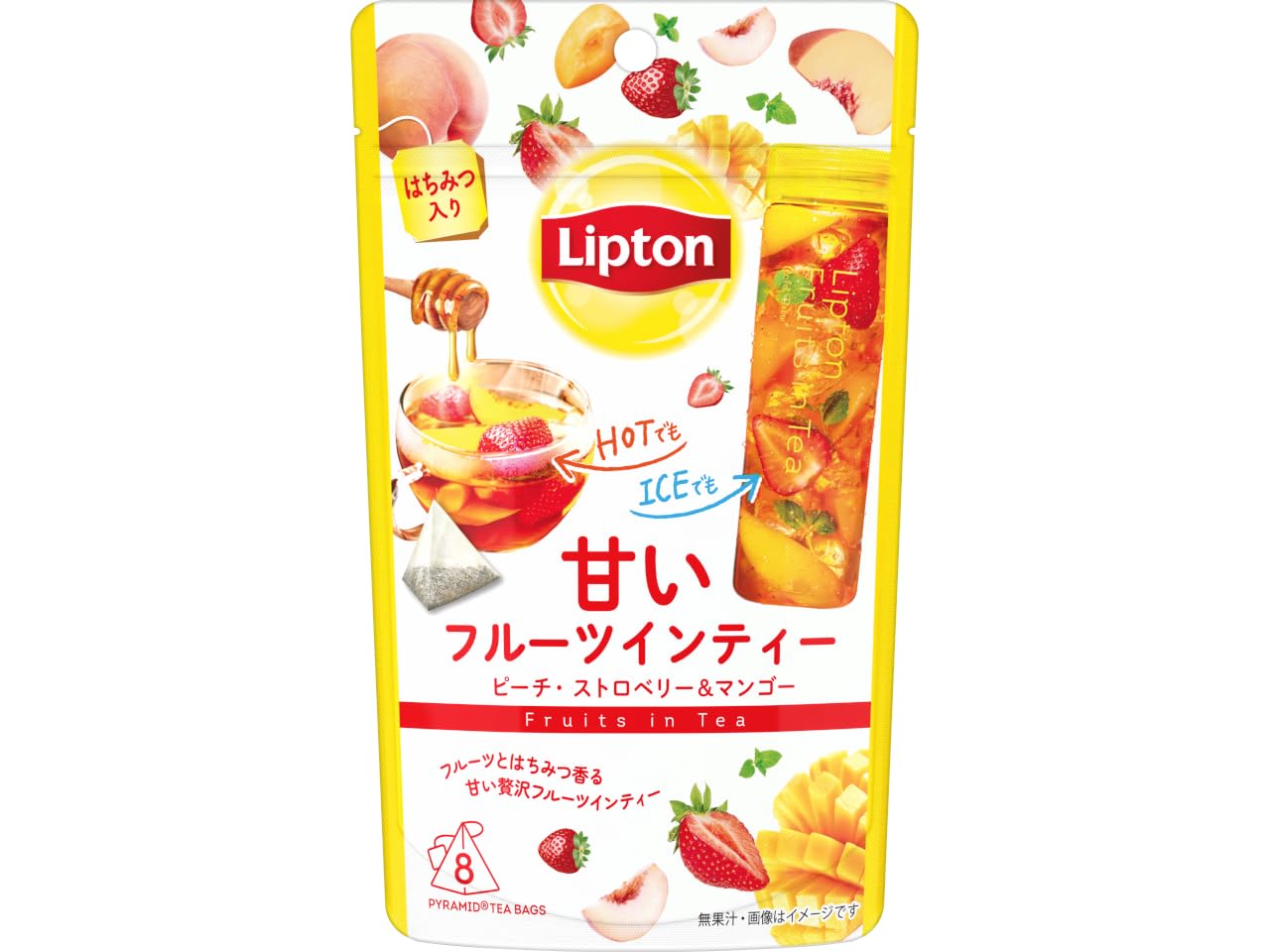 リプトン 紅茶 甘いフルーツインティー ピーチ・ストロベリー&マンゴー