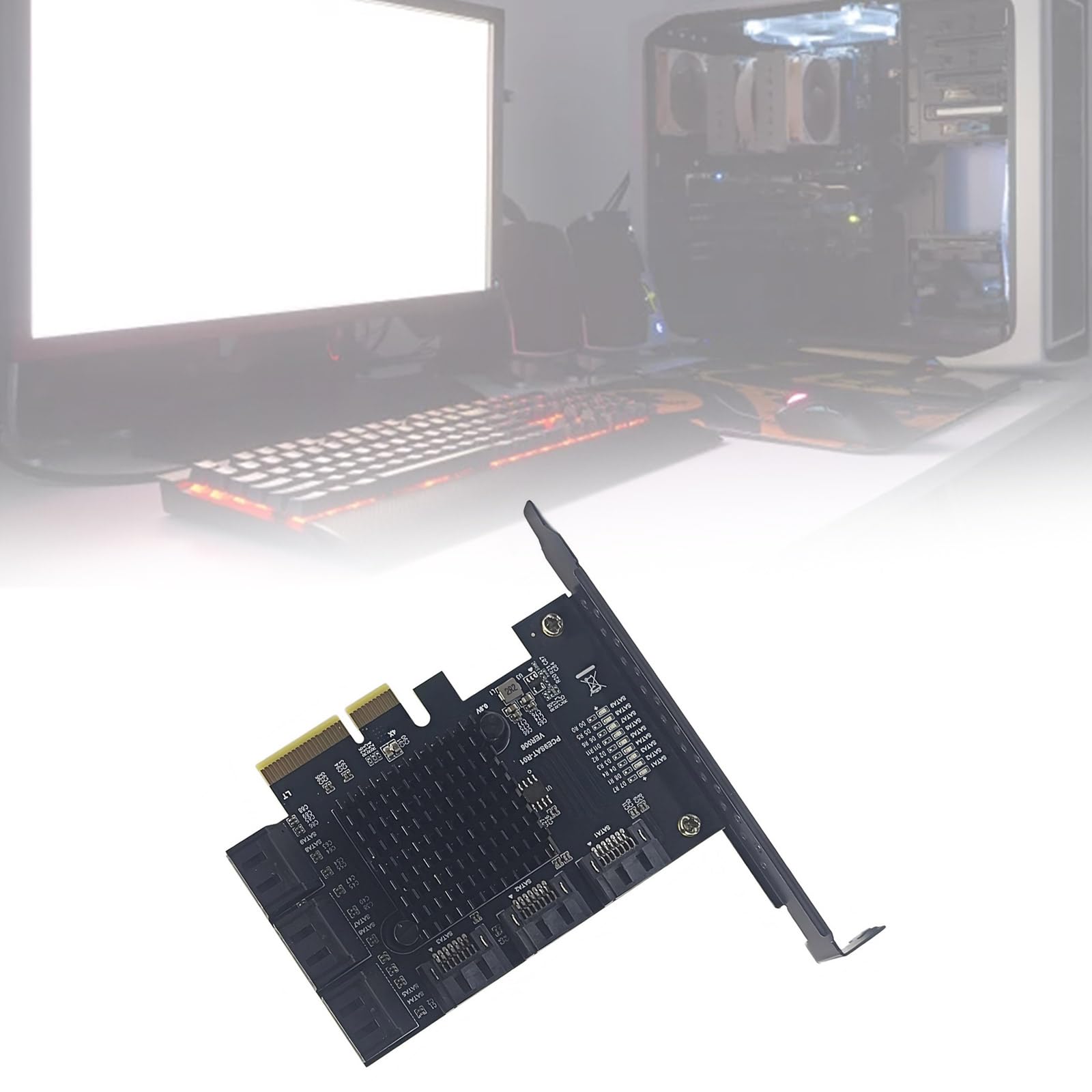 Scheda Adattatore PCIe 1X da 4X a 9 Porte velocità 6, 0, PCIE 4X