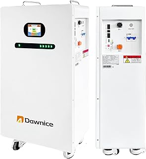 Dawnice 48V Lithium Battery LiFePO4 Battery Wall-Mounted Power Home Battery Backup Solar Panel Storage Lithium Battery Solar Battery for Home Use, Emergency, Camping, RV (51.2V 410AH (20KWH))