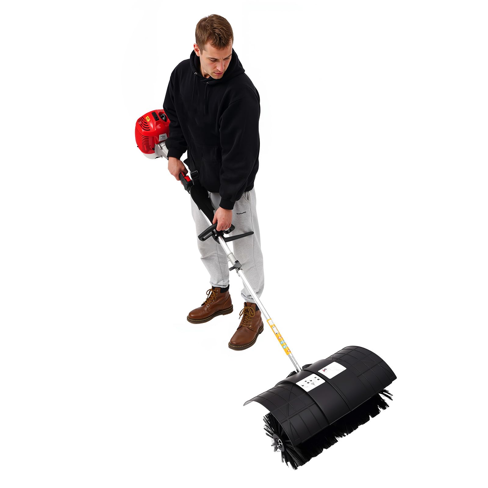 Amazon.com: 52CC 2-Stroke Gas Power Broom - 2.3HP Handheld Sweeper
