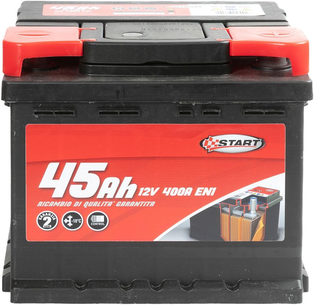 Batteria Auto 45AH 12V 400A polo positivo destro Cassetta L1