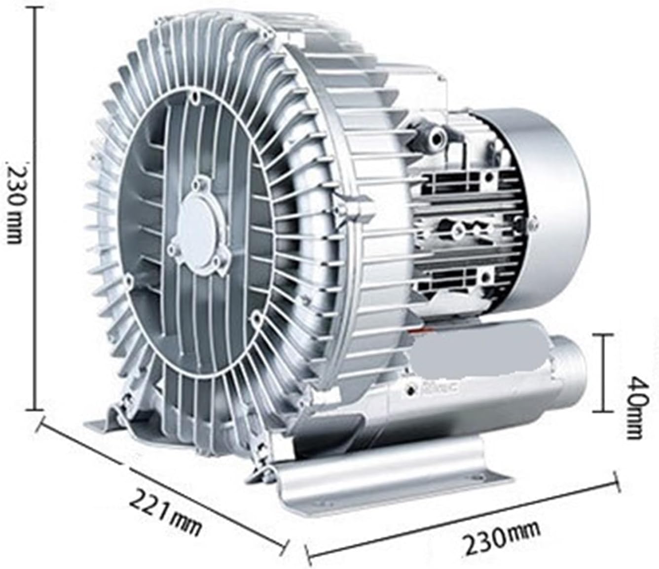 Vortex Ring Blower, High Pressure Vortex Fan Strong Centrifugal Fan Vortex Air Pump Fish Pond Aerator Industrial Vortex Blower,Regenerative Blower