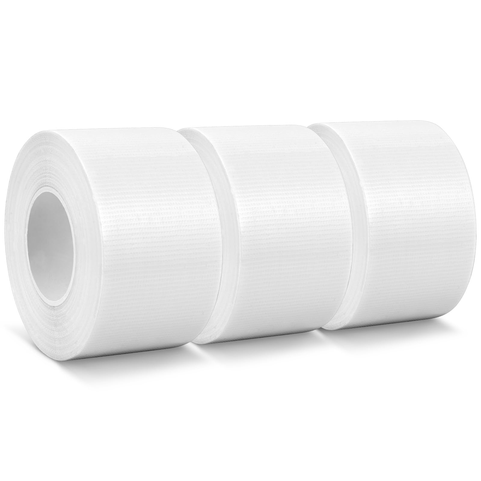 ANOMM Polyethylene Tarpaulin Tape, Waterproof Repair Patches for Fabric, 5CM x 20M, Strong Adhesive, for Truck Cover Cloth, Awning, Tent (White)