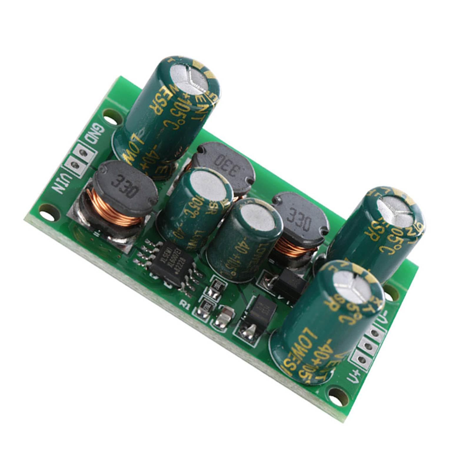 Convertidor DC DC Voltaje Positivo Negativo Módulo Elevador Reductor Fuente de Alimentación Dual Regulador ±5V ±6V ±9V ±10V ±12V ±15V ±18V ±24V con Arranque Suave para (Tensión de Salida