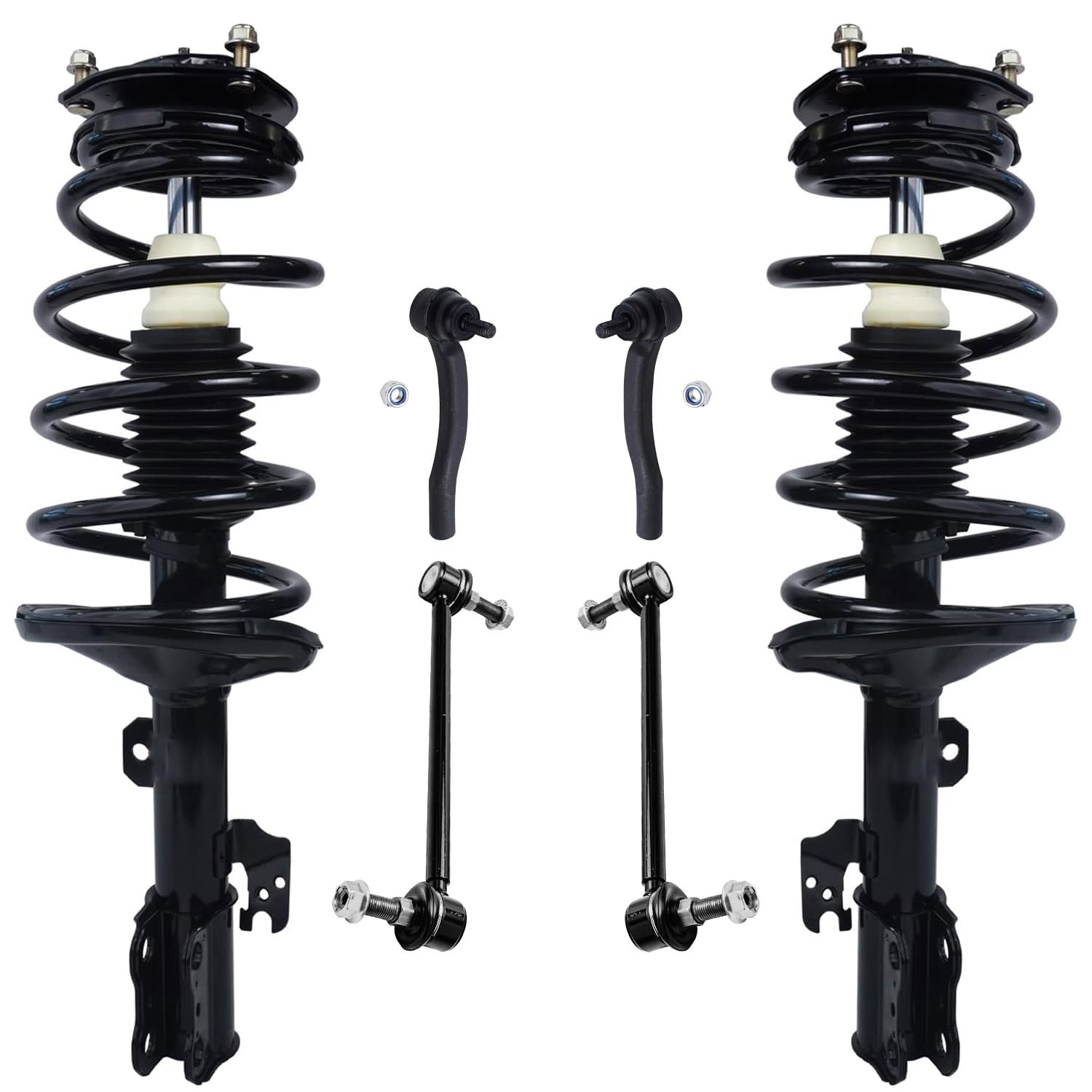 Detroit Axle - FWD 6pc Front Struts Kit for 2004-2010 Toyota Sienna