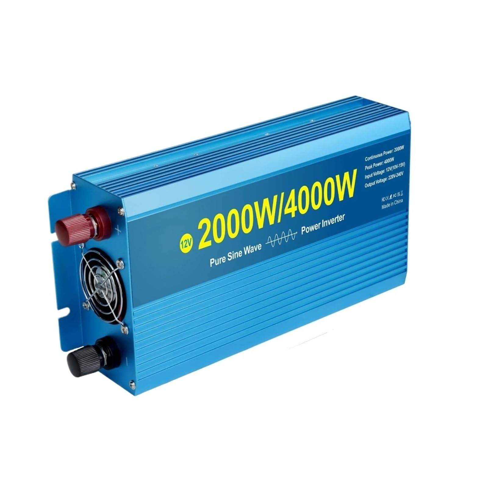 POWERinvert Onduleur Sinusoïdal Pur 4000 W/5000 W/6000 W 4 KW/5 KW/6 KW Convertisseur Tension DC 12 V/24 V vers AC 220 V/230 V 50 Hz/60 Hz Prise Universelle(24V,220V 50Hz,4000W)