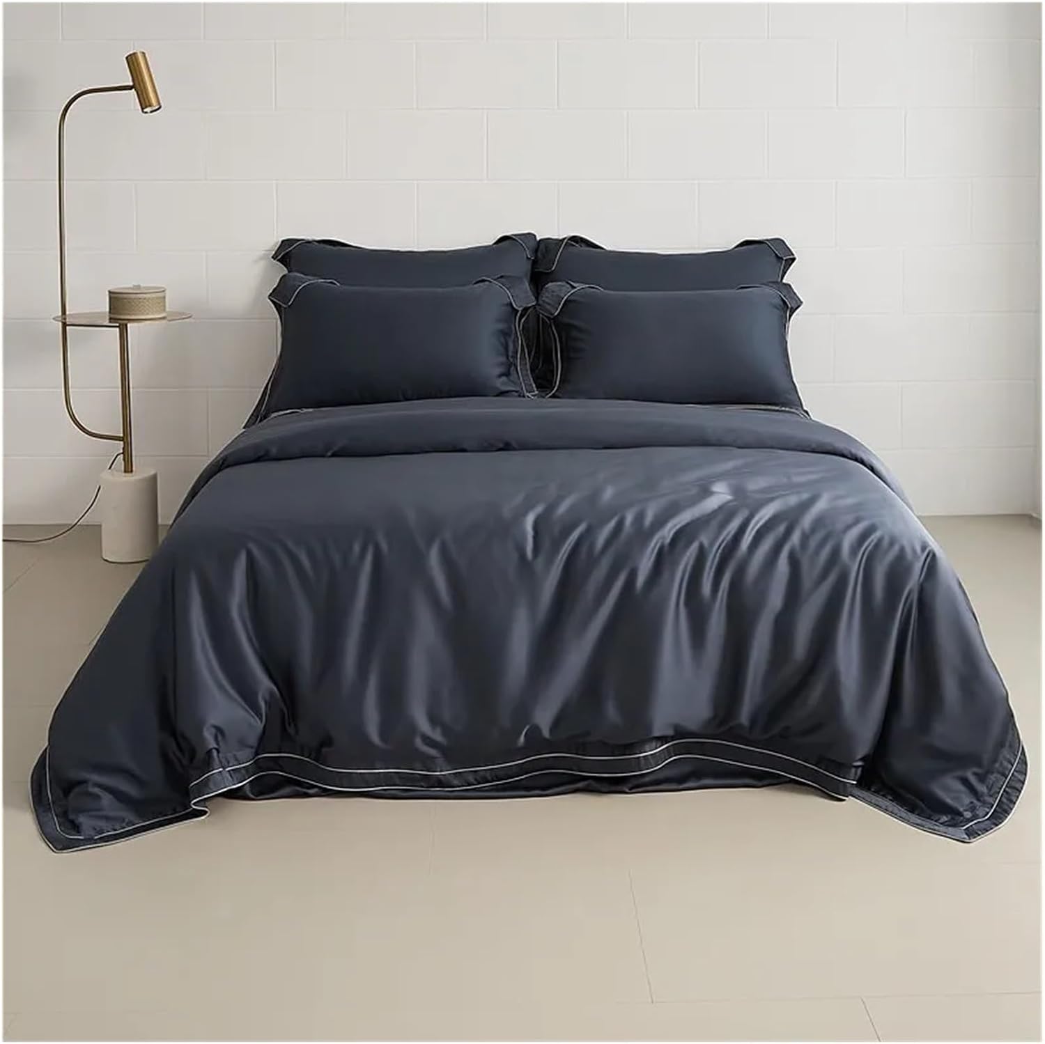 Bed, Egyptian Cotton Sheets Pillowcase Duvet Cover Bedding Sets Twin Full Queen King Size Bed Linens Solid Color, MM-102