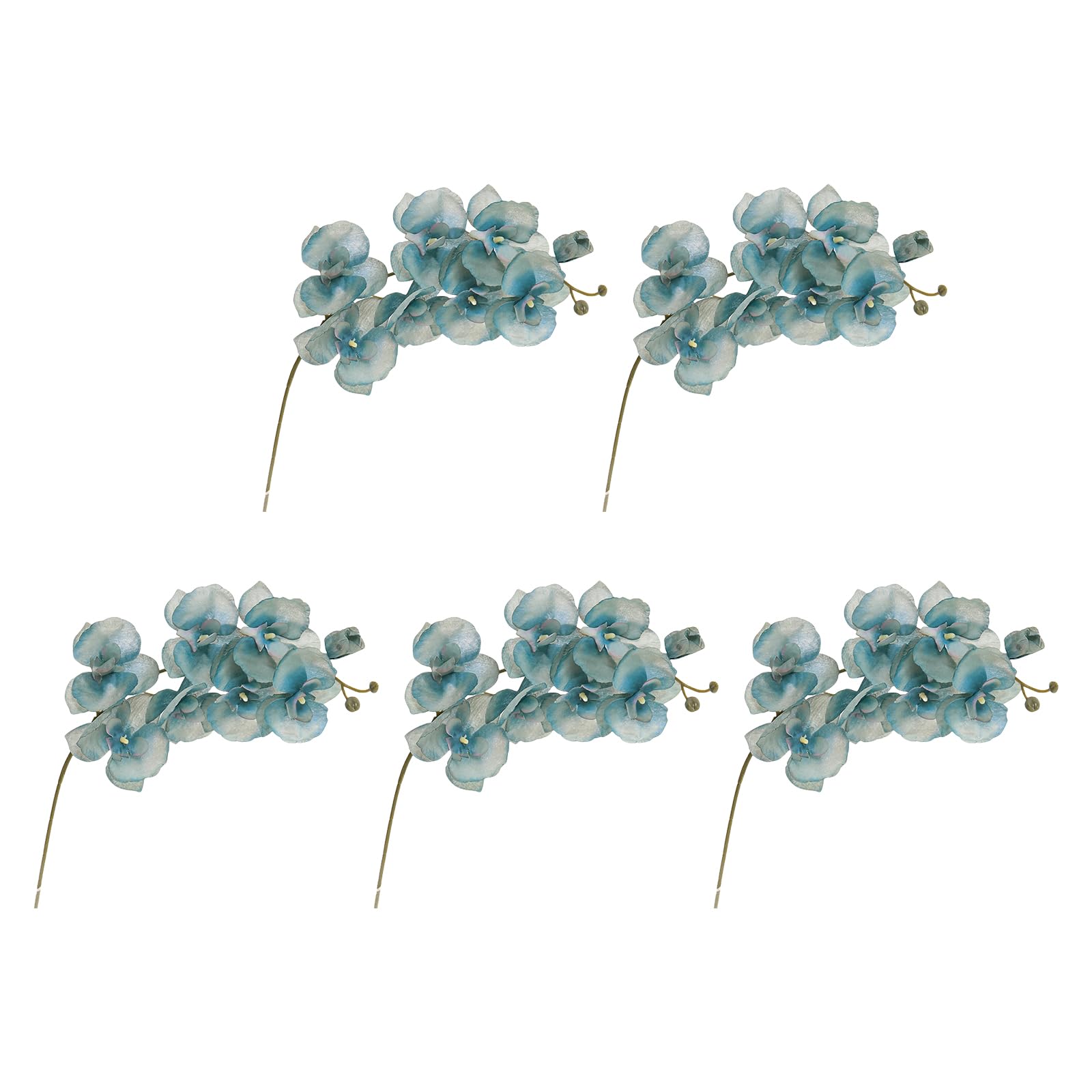 Yhplxyuus 3D Artificial Flower Branch Silk Butterfly Orchids for Home Vases Decoration Wedding Event Backdrops Elegant Realistic Butterfly Orchids