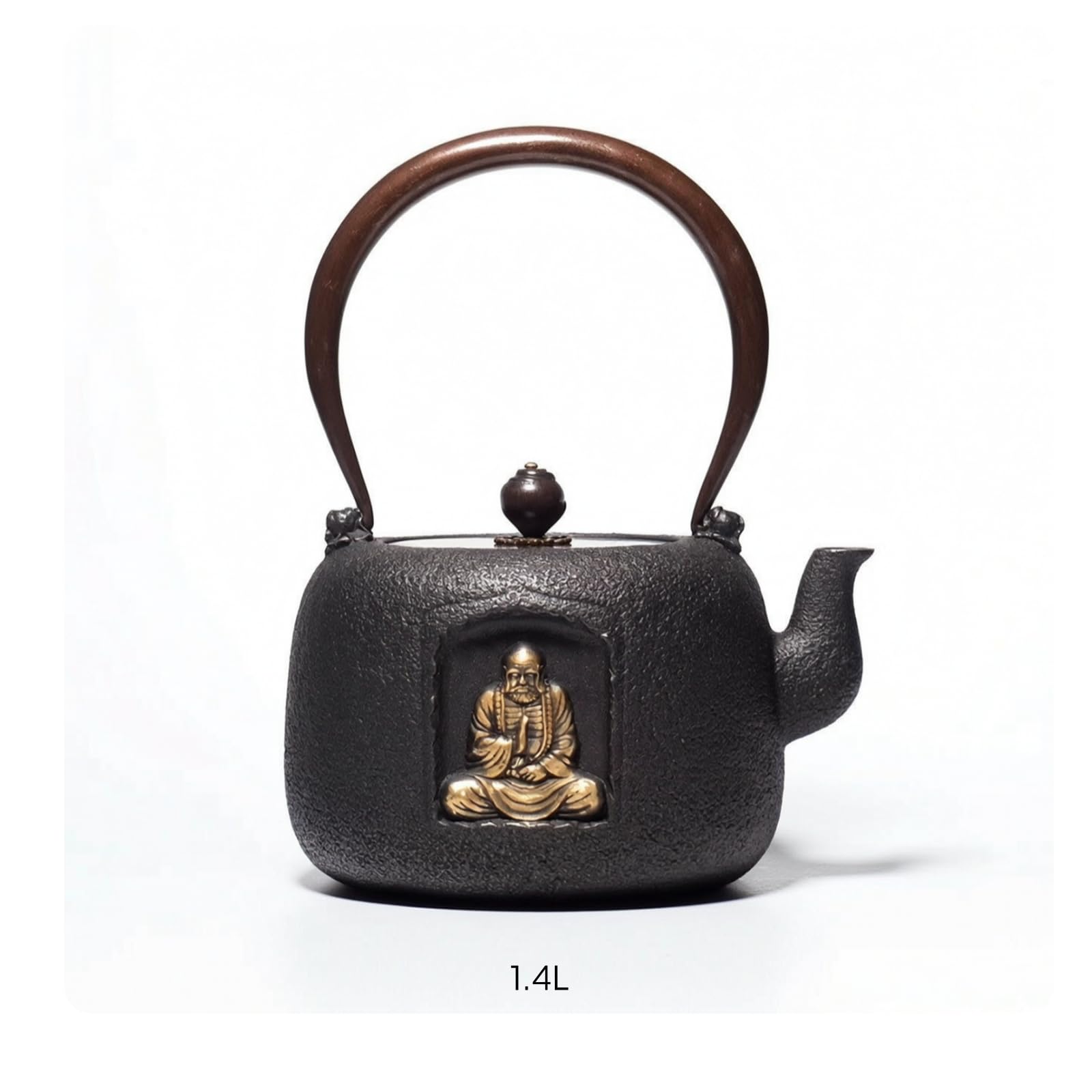 Tetera Hierro Fundido con Tapa Tradicional Tetera Hierro Fundido Vajilla para Aficionados Del Té, style to 1