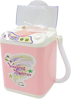 duhe189014 Machine à Laver éponge de Maquillage Mini Jouets Dispositif de Nettoyage Maison de poupée Jouet pour Salle de Jouets pour Enfants Garder Les cosmétiques Propres Cozy