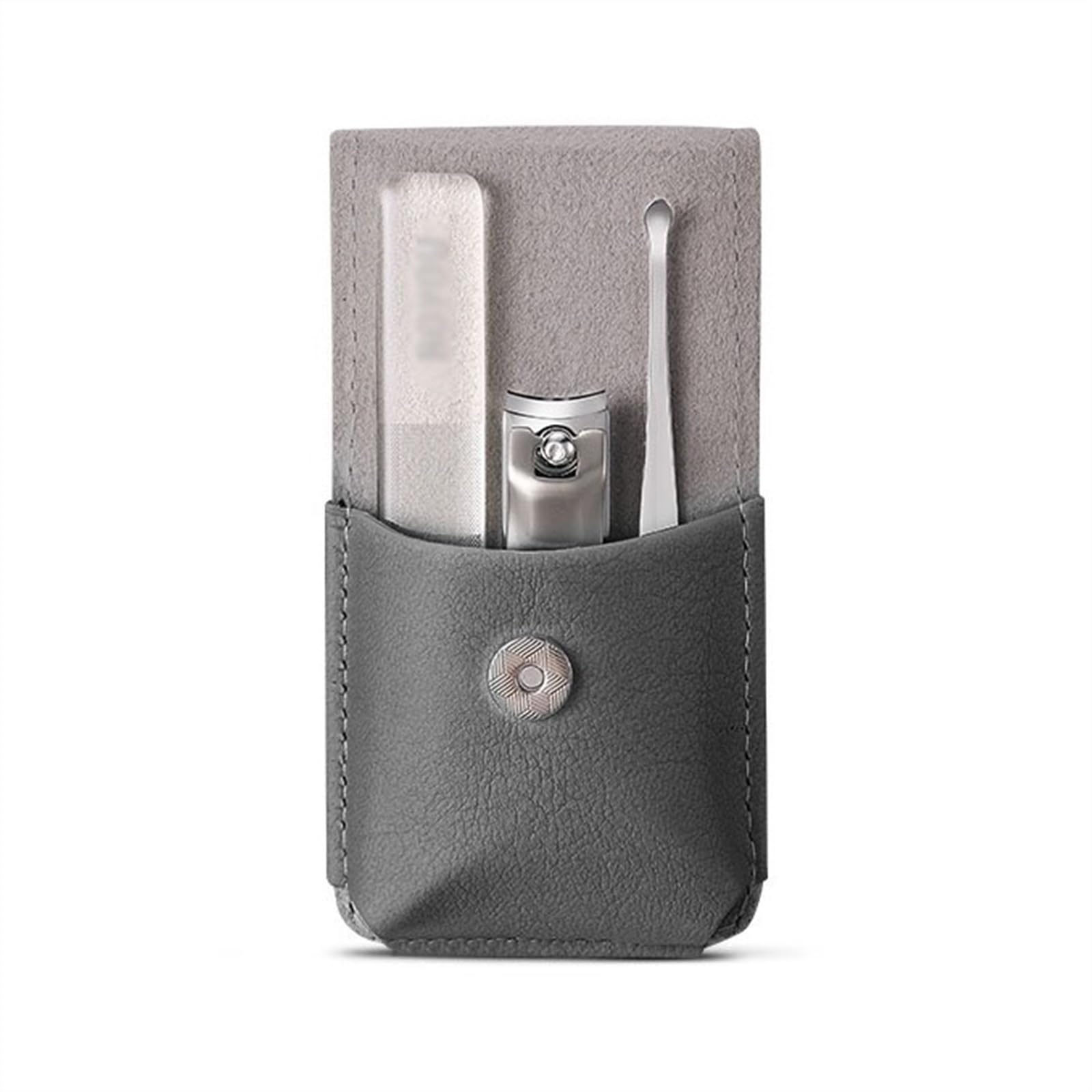 YJYJY 3-Piece Manicure Set, Nail Clippers, File and Ear Pick, Personal Portable Clipper, Travel Care Tools
