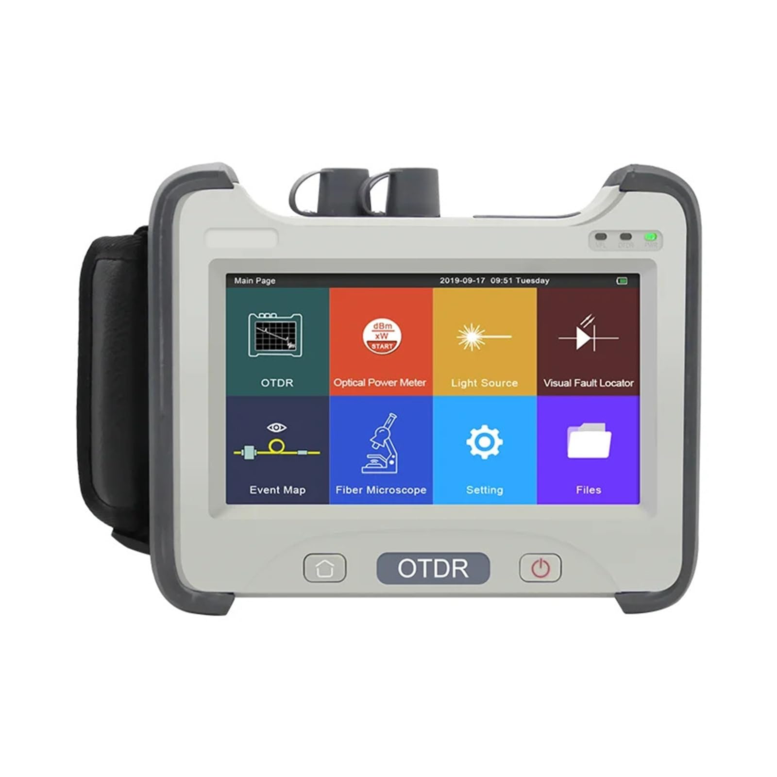 OTDR numérique avec écran tactile LCD réflectomètre optique de domaine temporel testeur de réseau 850/1300/1310/1550/1625nm(UPC,1310 1550nm 37 35db)