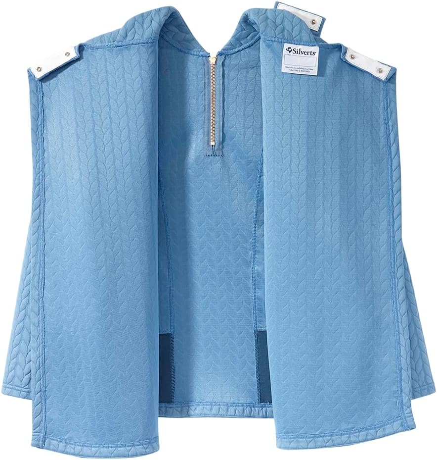 Women’s Easy Dressing Open Back Adaptive Half Zip Tracksuit Top - Image 4