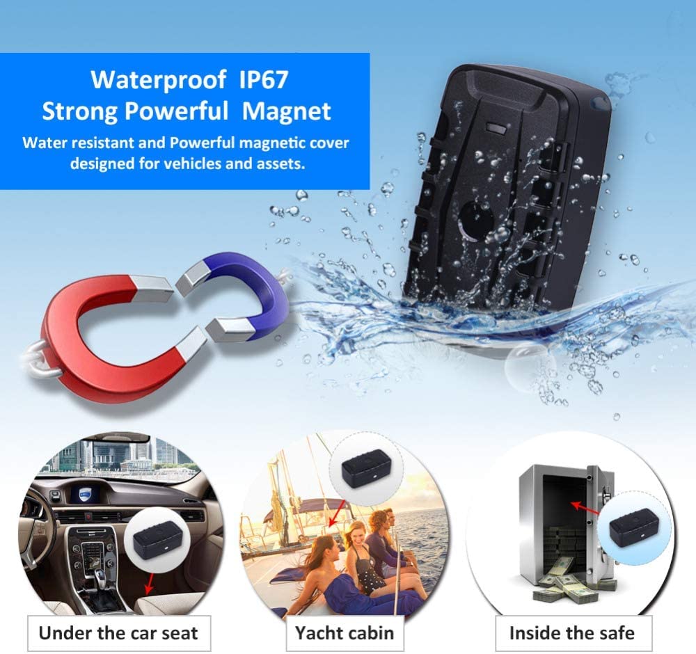 Localizzatore GPS Tracker 4G GPS per auto,Camion,Barche,Winnes 20000mah auto GPS Localizzatori Magnetico IP67 4G TK918,SMS/APP/PC Realtime Tracking Multi Alarm Antifurto - APP Senza Abbonamento